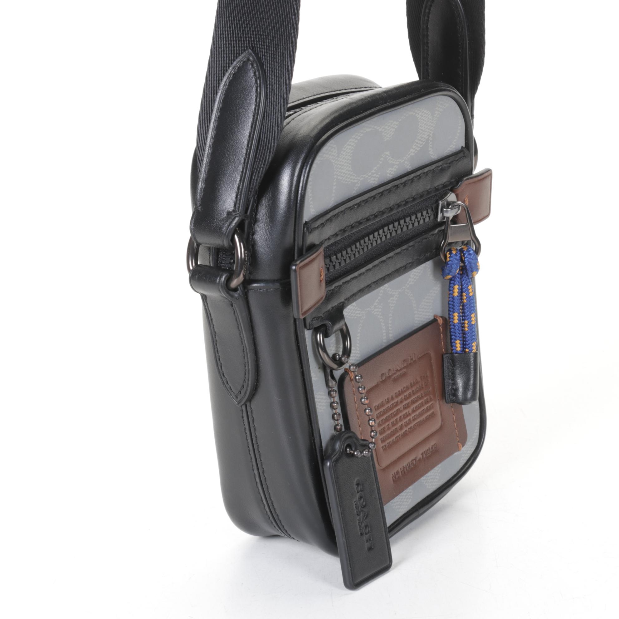 Coach Men's Dylan 10 Reflective Signature Canvas Cross-Body Bag