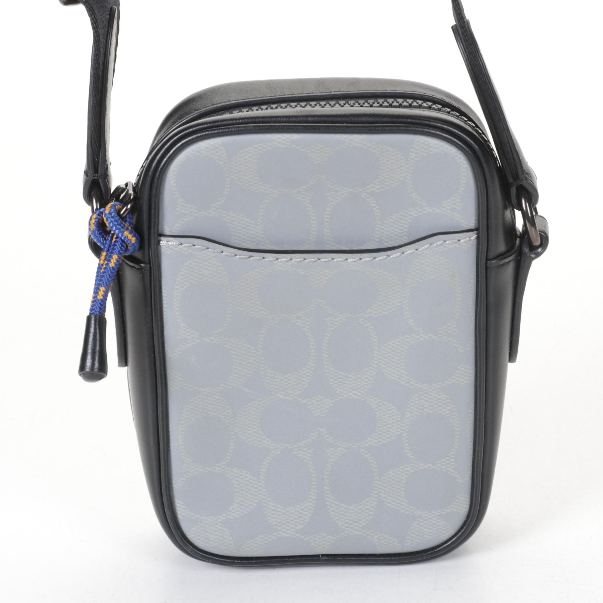 Coach Men's Dylan 10 Reflective Signature Canvas Cross-Body Bag