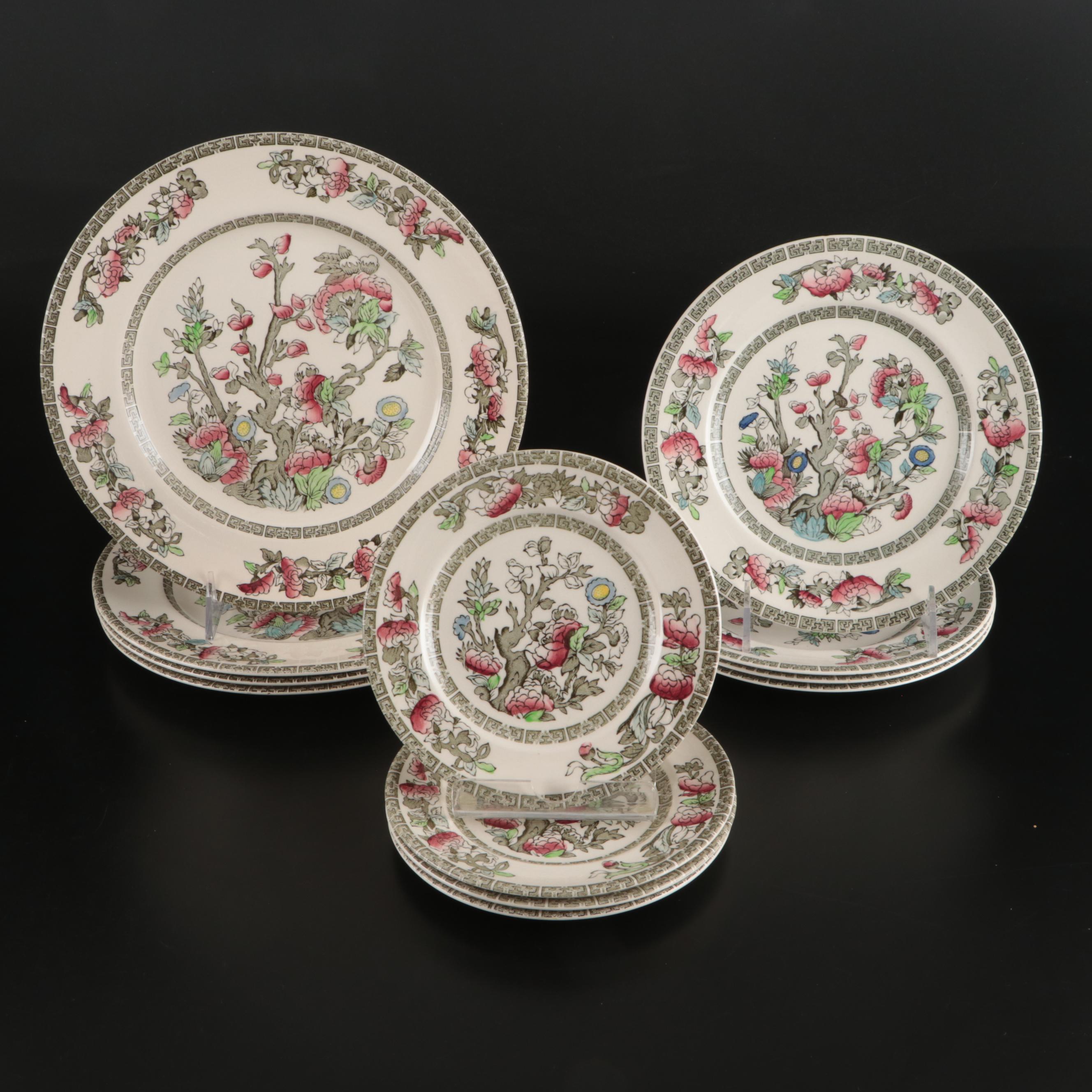 Myott Staffordshire and Johnson Bros "Indian Tree" Dinnerware and Serving Pieces