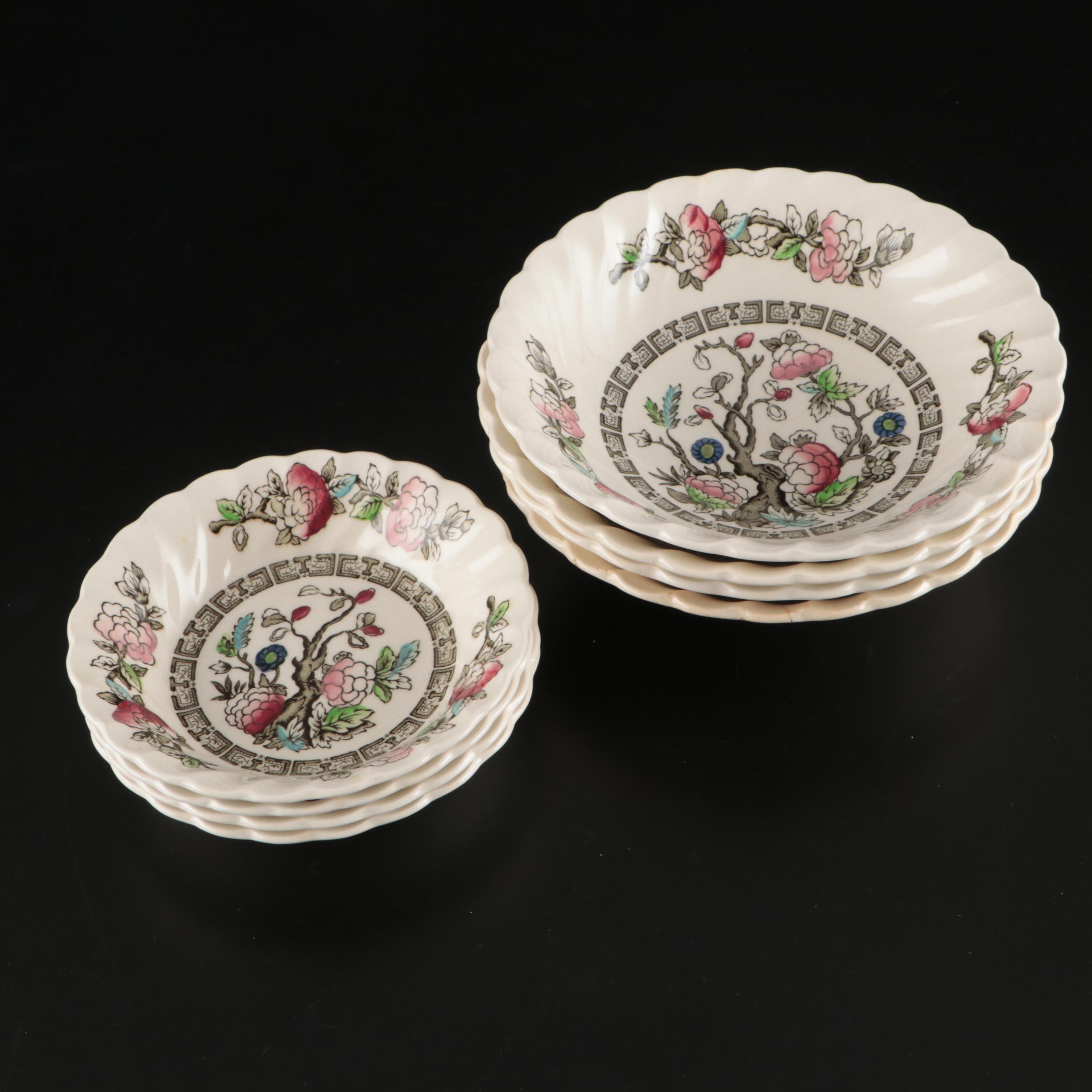 Myott Staffordshire and Johnson Bros "Indian Tree" Dinnerware and Serving Pieces