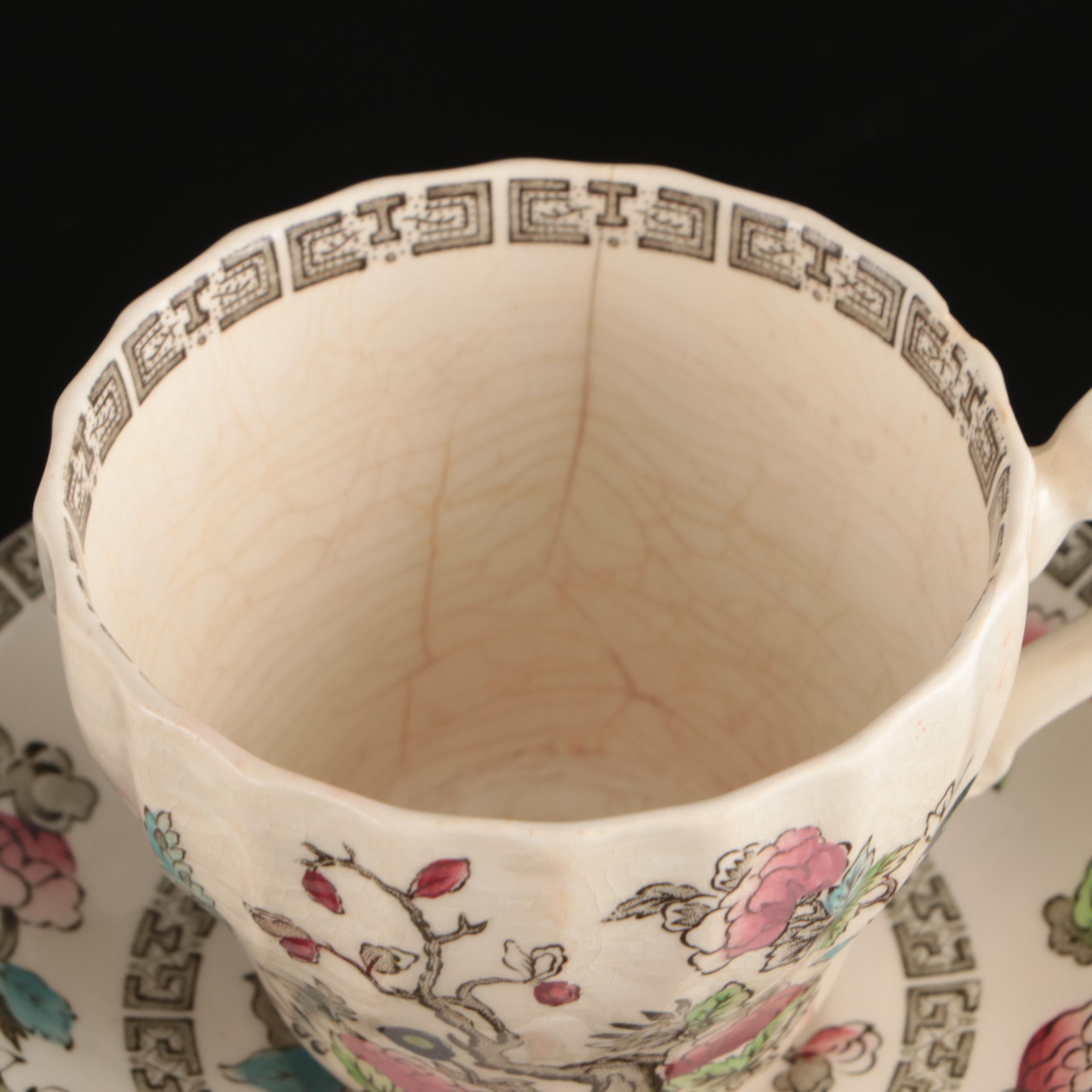 Myott Staffordshire and Johnson Bros "Indian Tree" Dinnerware and Serving Pieces