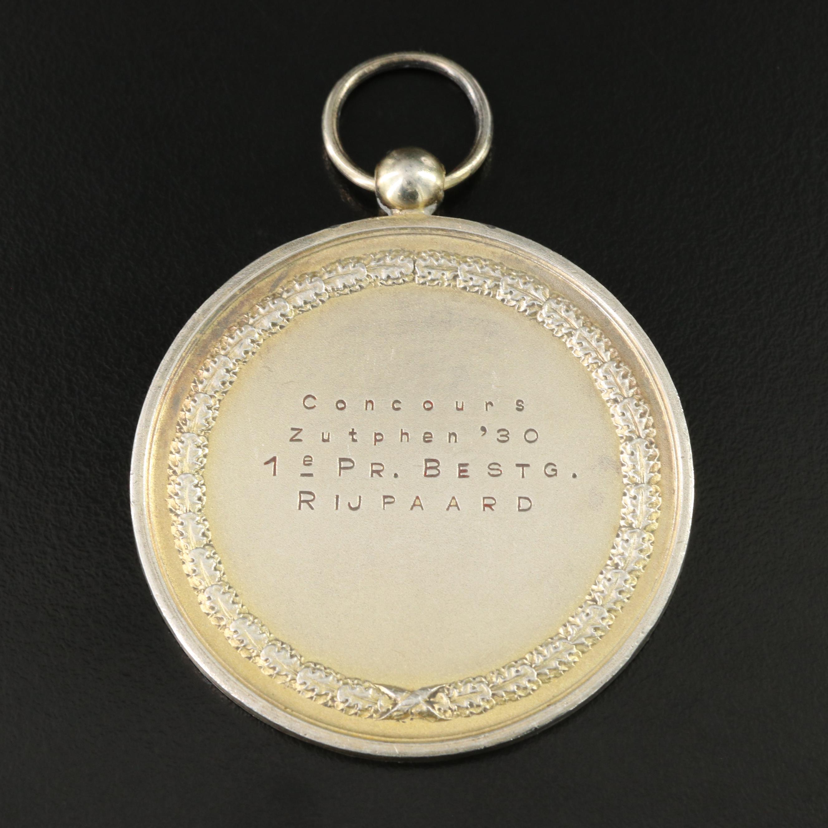 980 Silver Competition Medallion