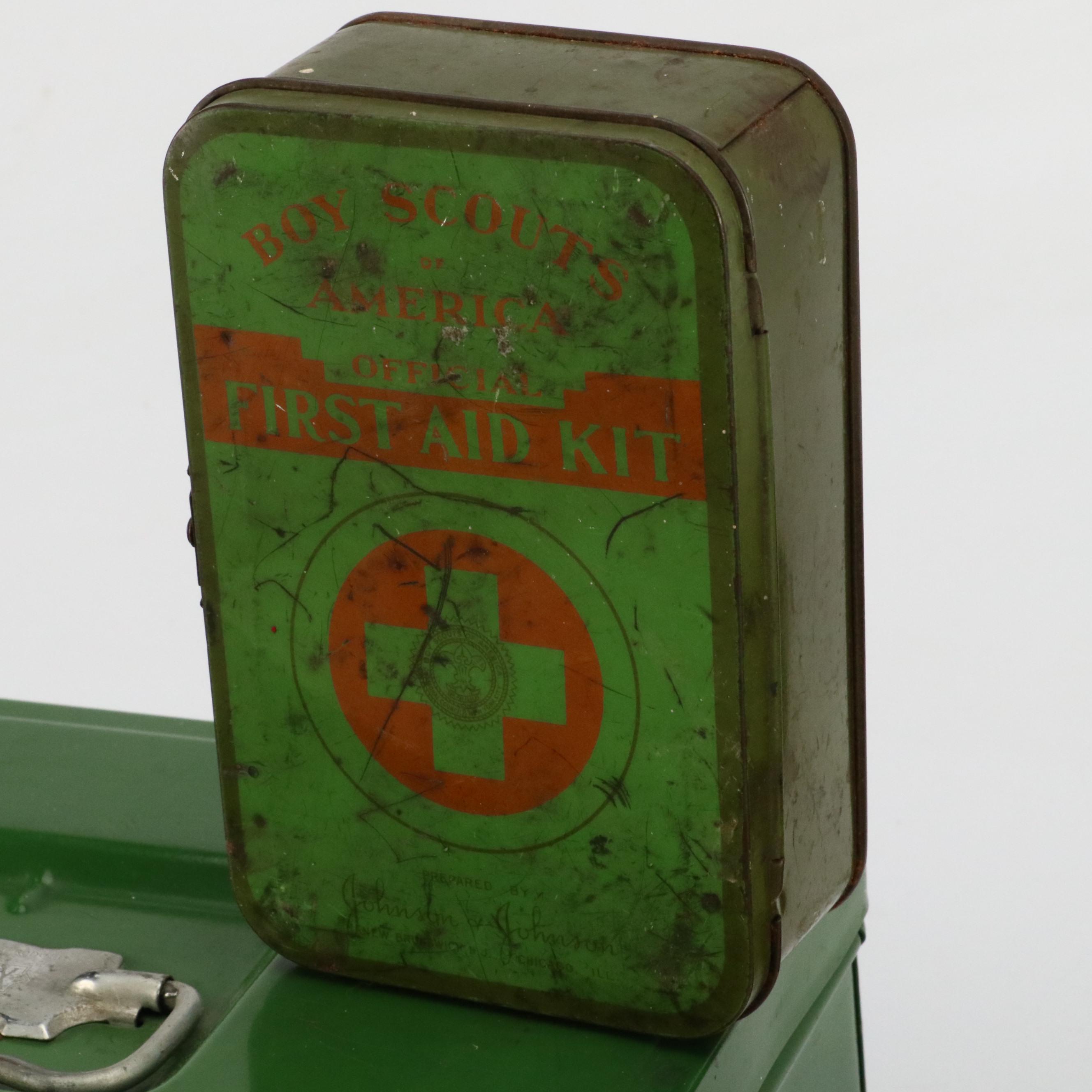 Geiger-Jones and Other Lock Box, Letters, Advertisement Signs and More