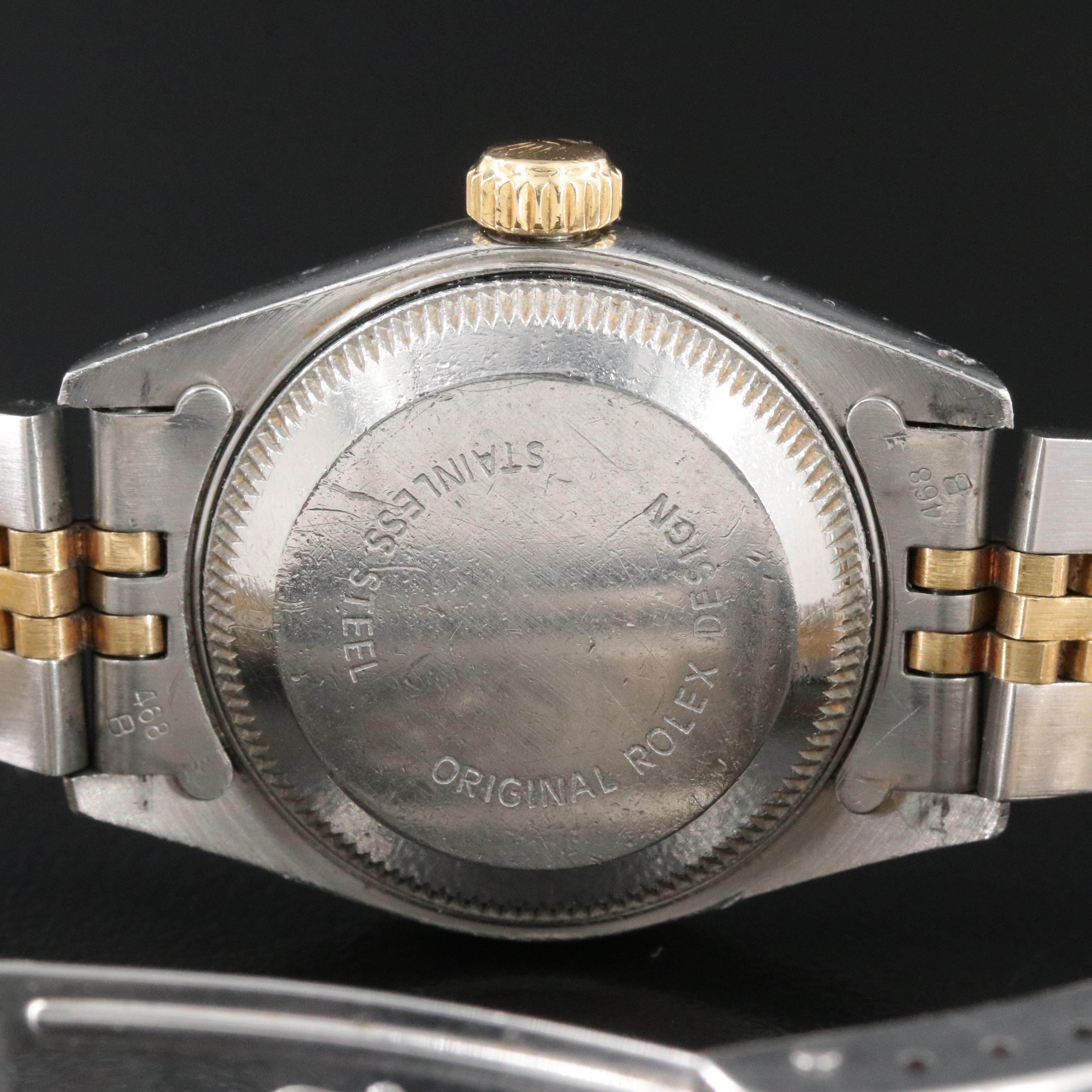 Rolex Datejust 69173 Custom Diamond Dial 26mm 18K & Steel Automatic Watch