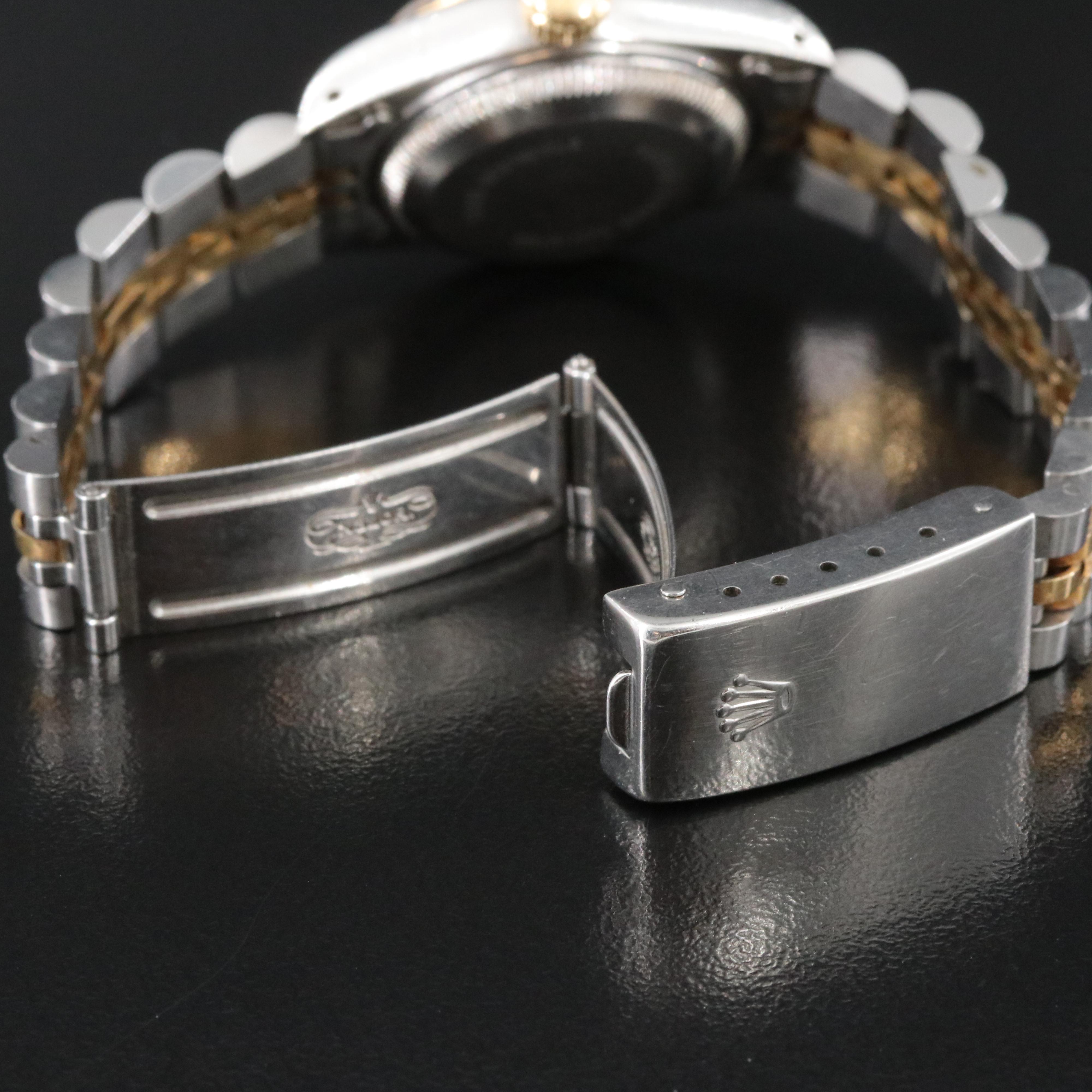 Rolex Datejust 69173 Custom Diamond Dial 26mm 18K & Steel Automatic Watch