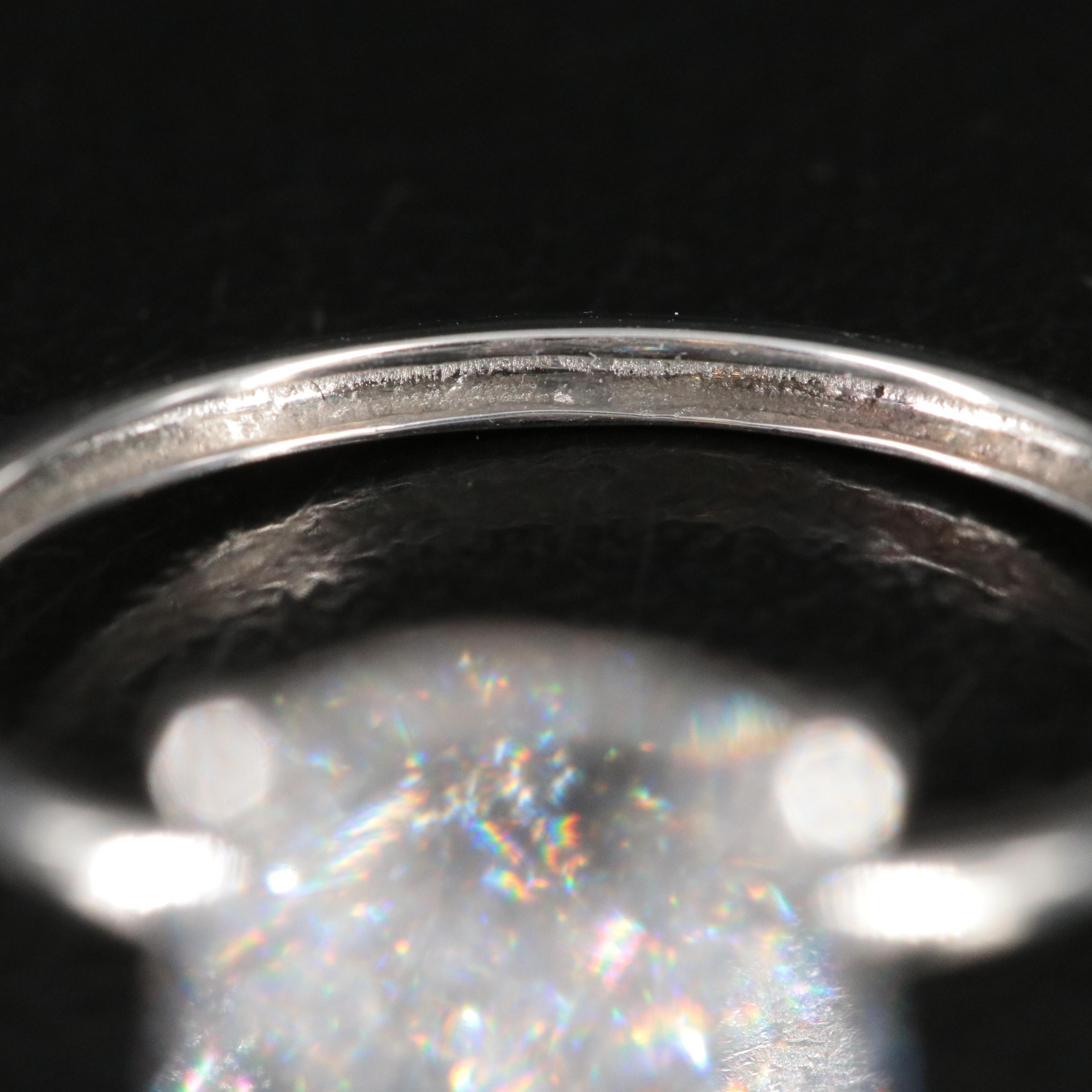 Platinum 4.71 CT Lab Grown Diamond Solitaire Ring with IGI Report