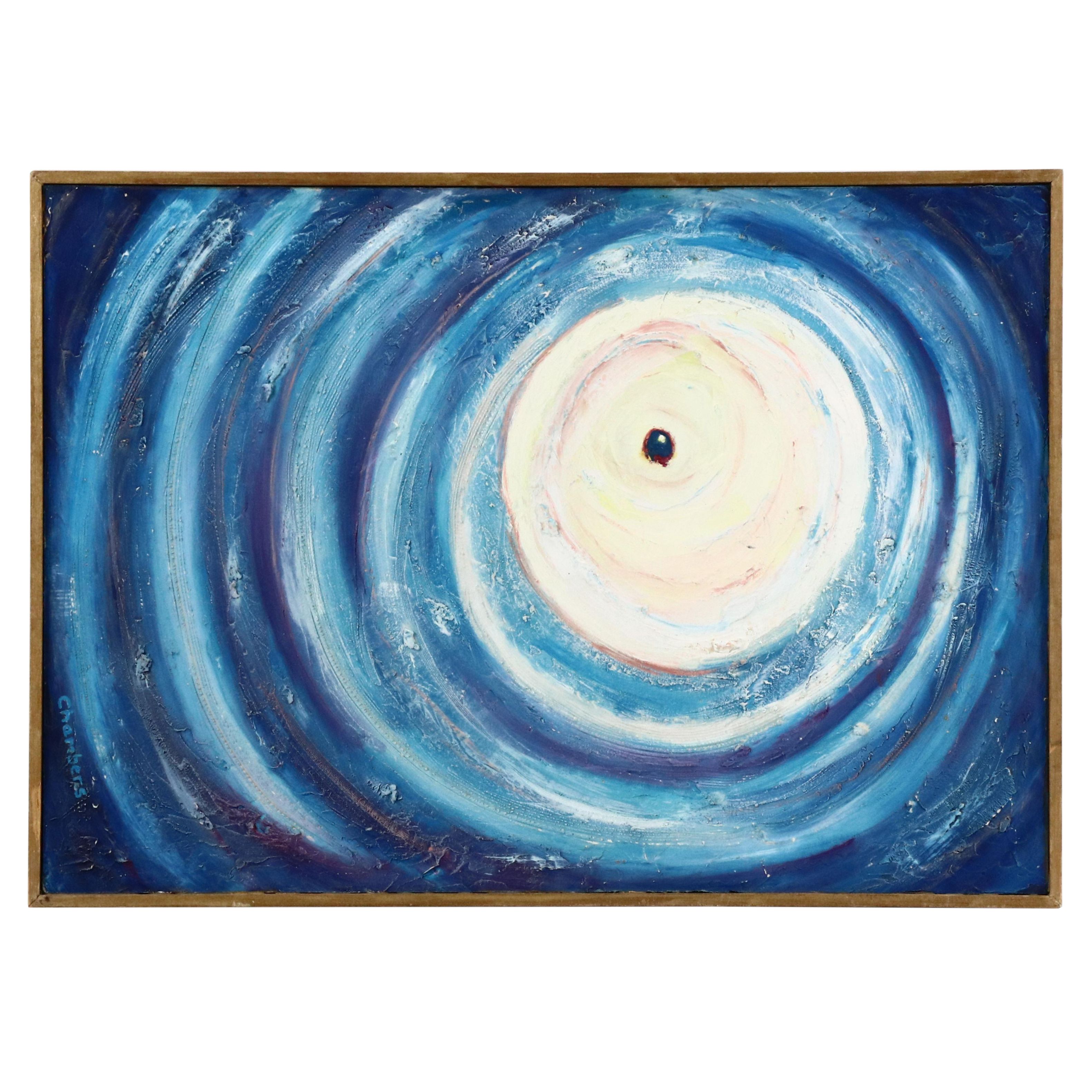 Marjorie Bell Chambers Abstract Plaster Painting "Space"