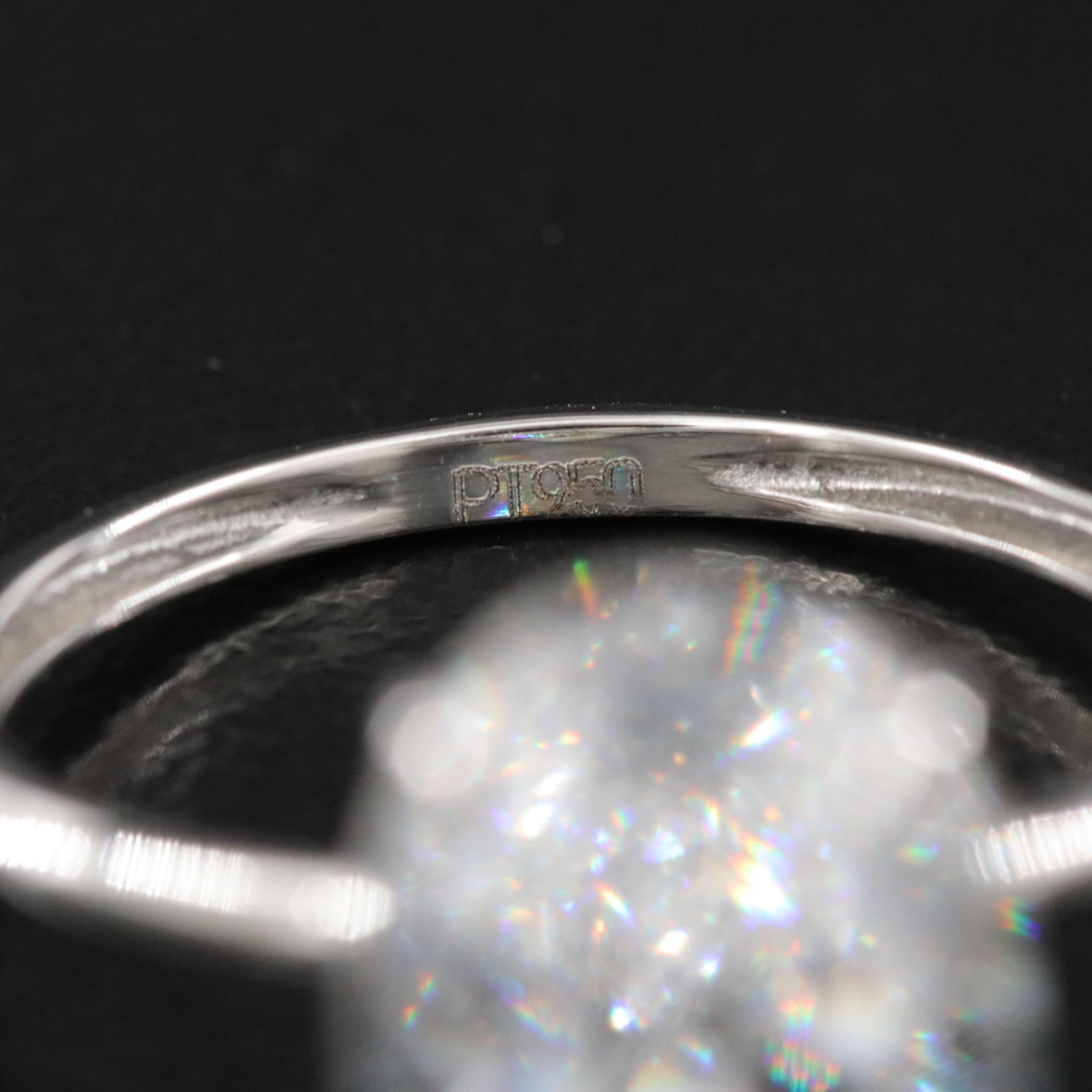 Platinum 4.02 CT Lab Grown Diamond Solitaire Ring with IGI Report