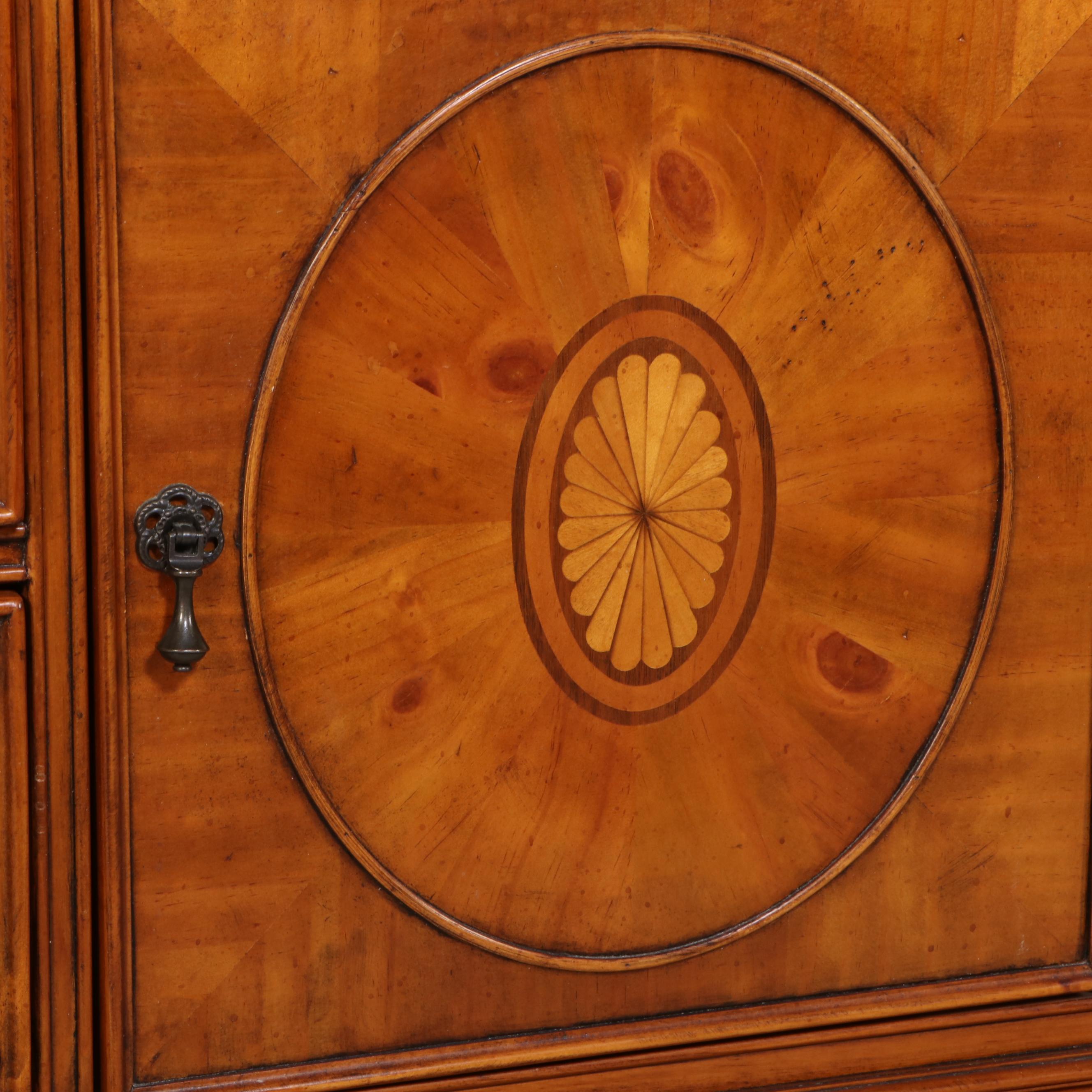 American Signature Regency Style Marquetry Inlaid Dresser