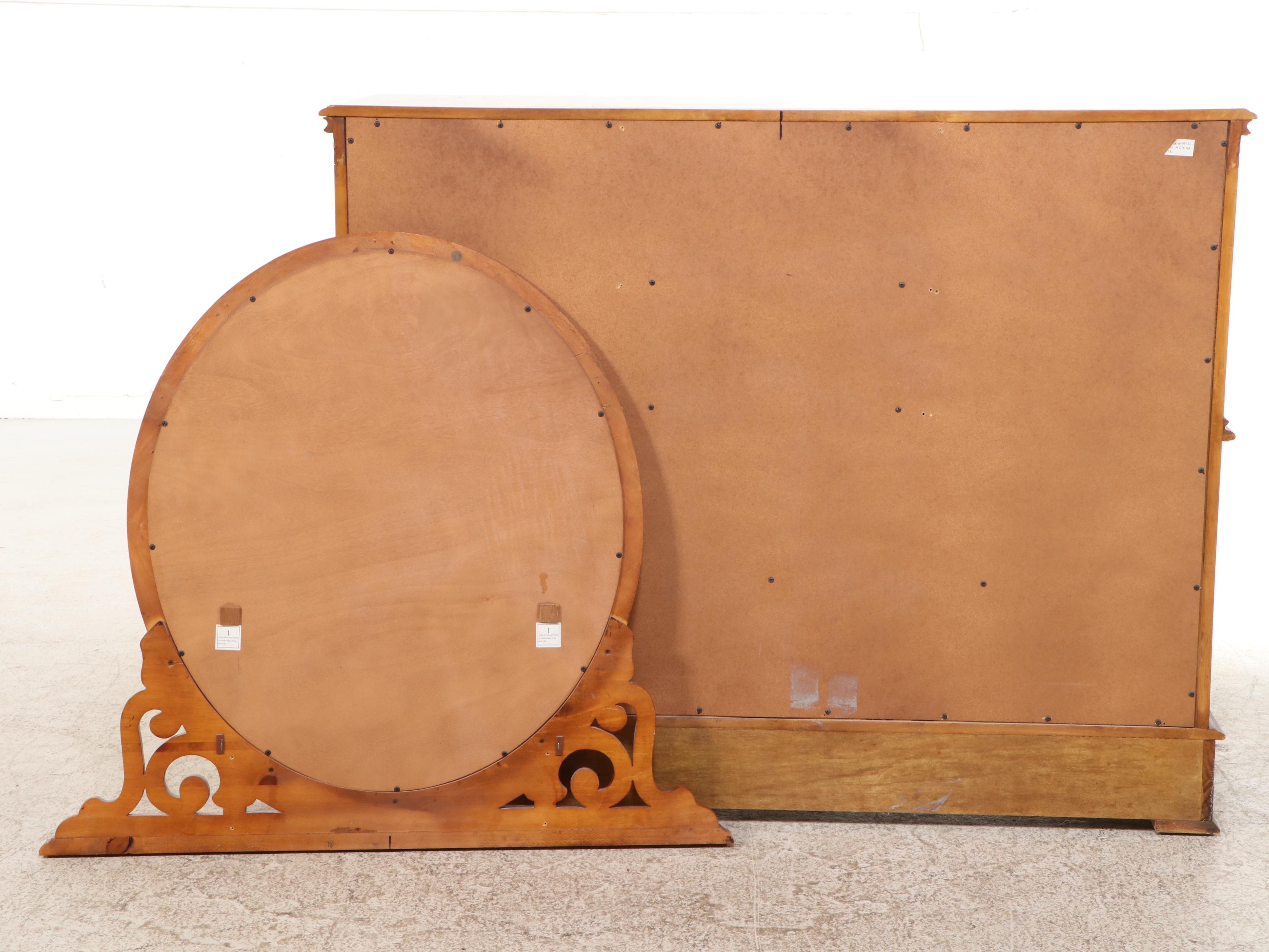 American Signature Regency Style Marquetry Inlaid Dresser