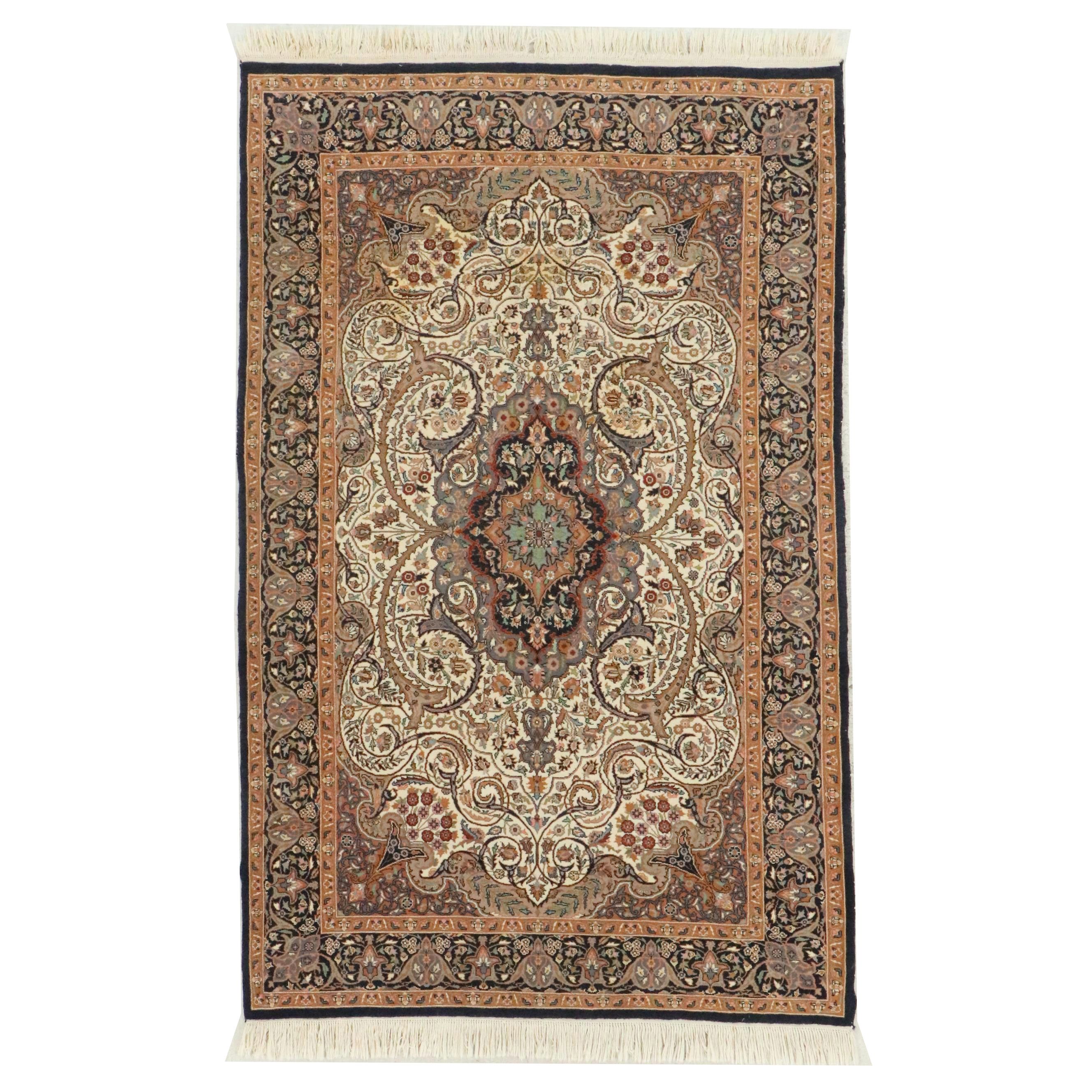 4'7 x 7'9 Hand-Knotted Persian Bijar Area Rug