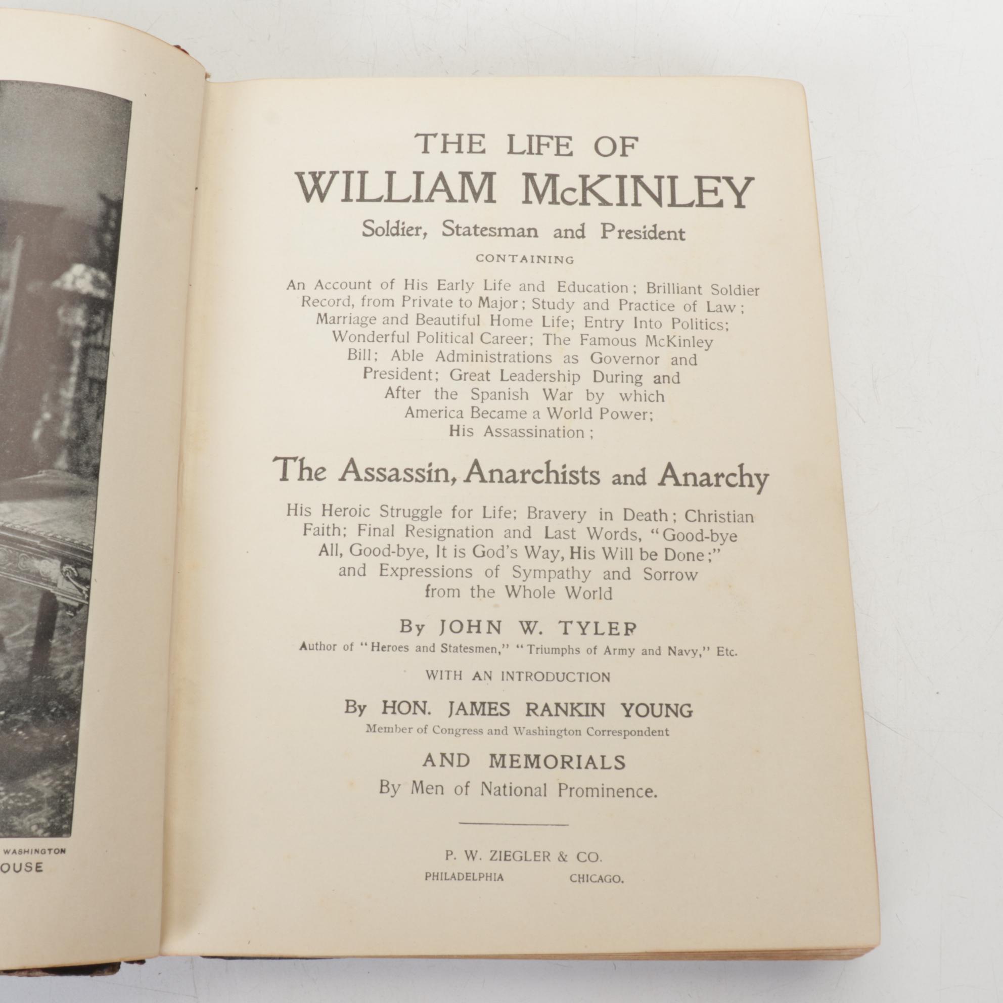 "The Life of William McKinley" by John W. Tyler and Other Books