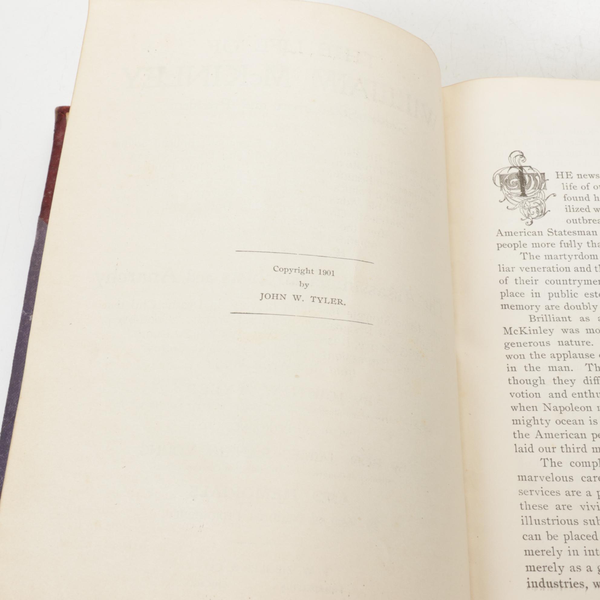 "The Life of William McKinley" by John W. Tyler and Other Books