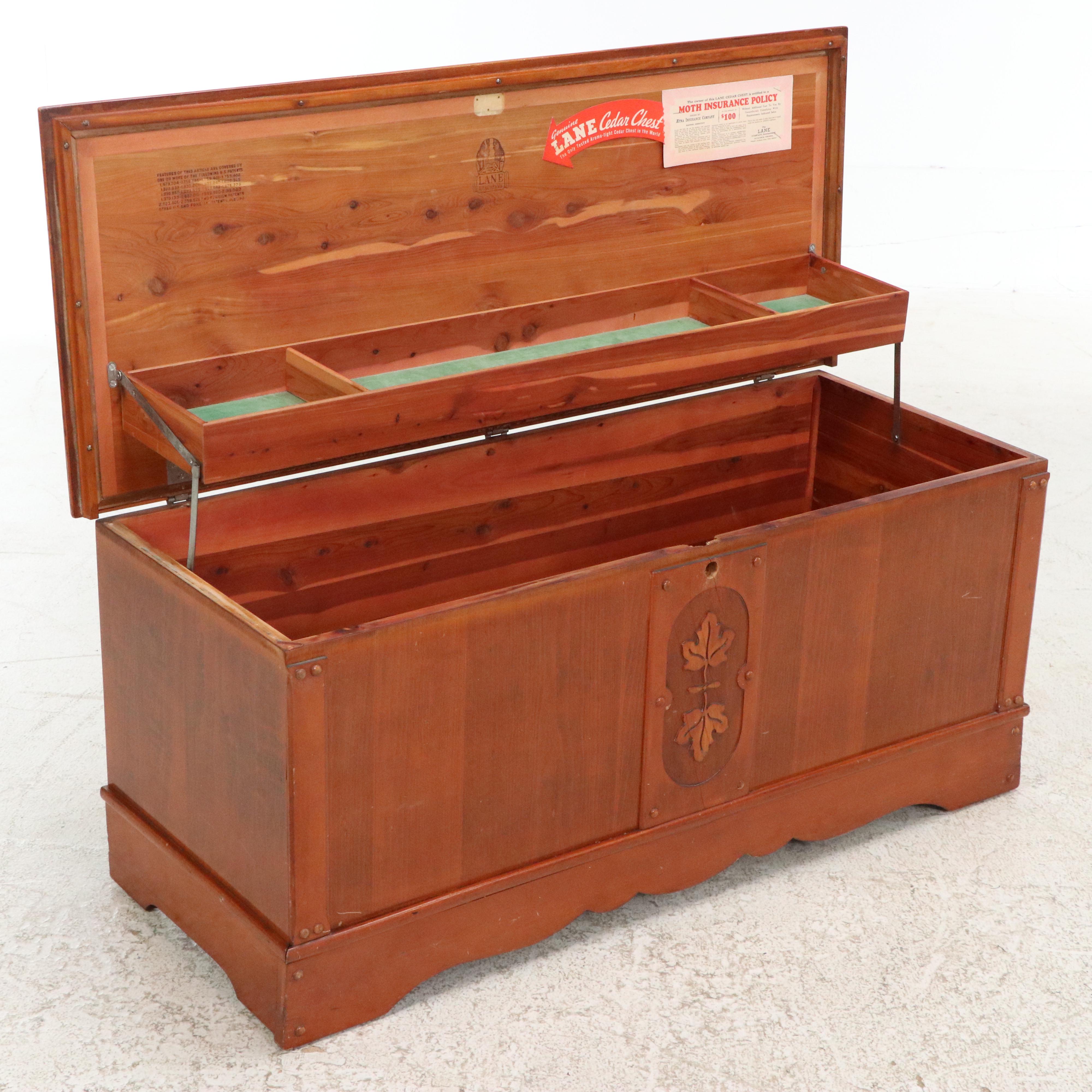Lane Aroma-Tite Arts & Crafts Style Cedar-Lined Blanket Chest, Mid-20th C.