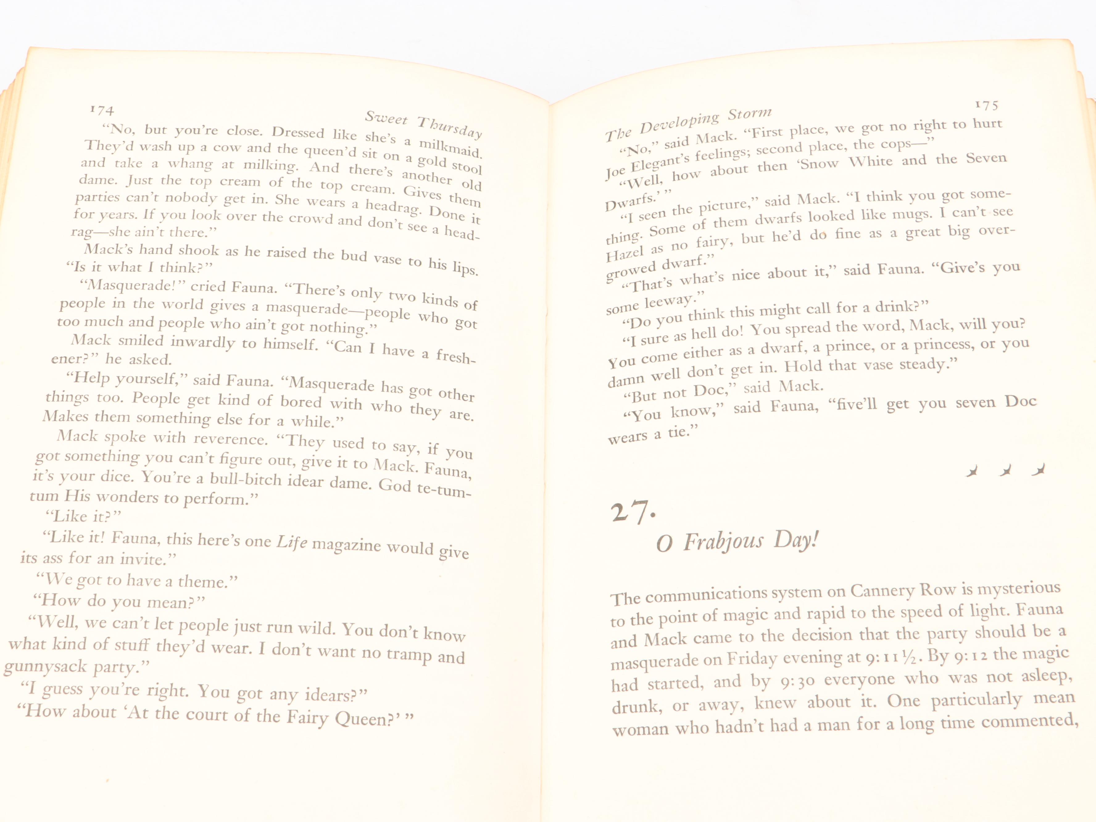 First Edition, First Printing "Sweet Thursday" by John Steinbeck, 1954