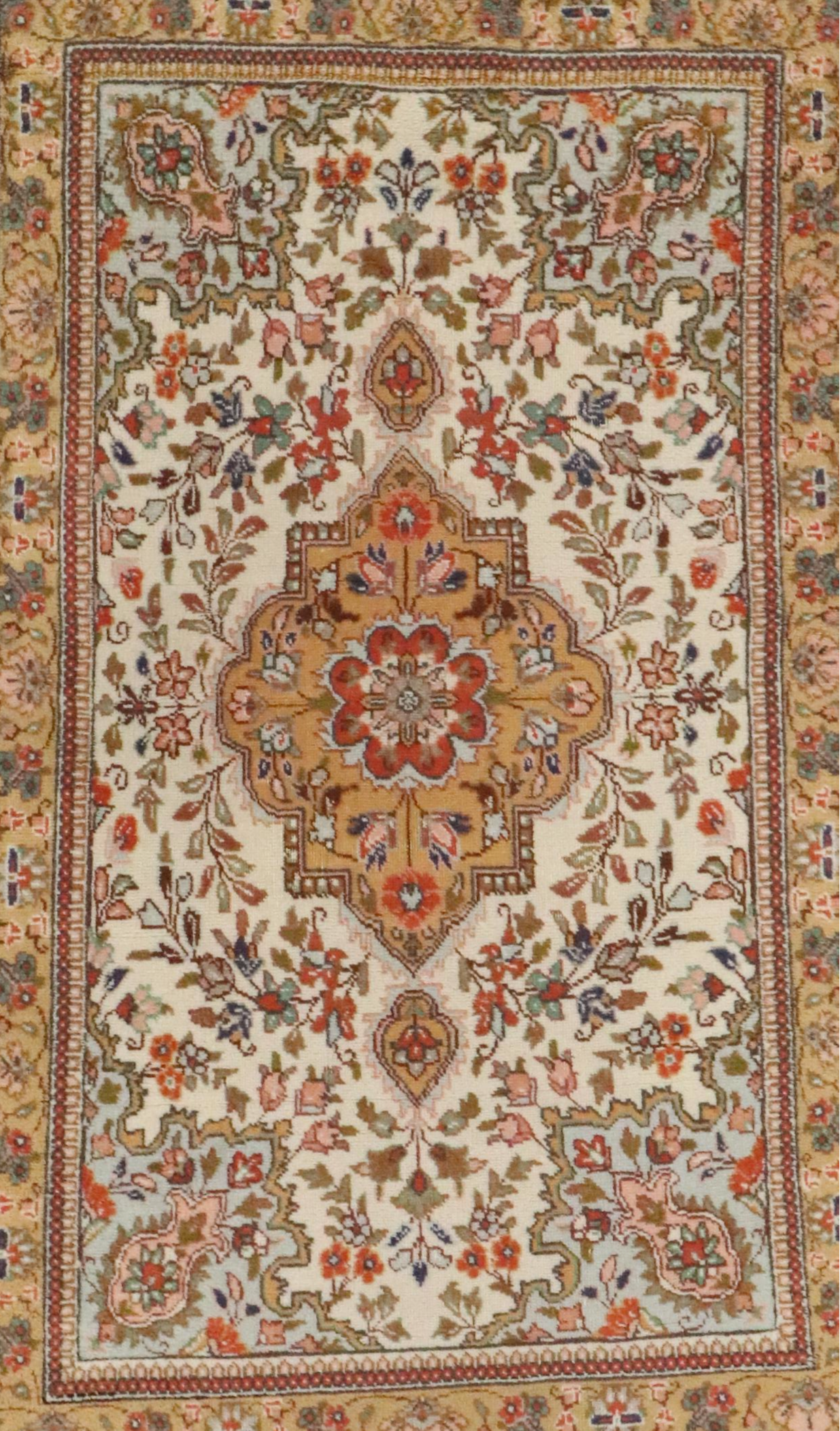 3'5 x 5'9 Hand-Knotted Persian Tabriz Area Rug