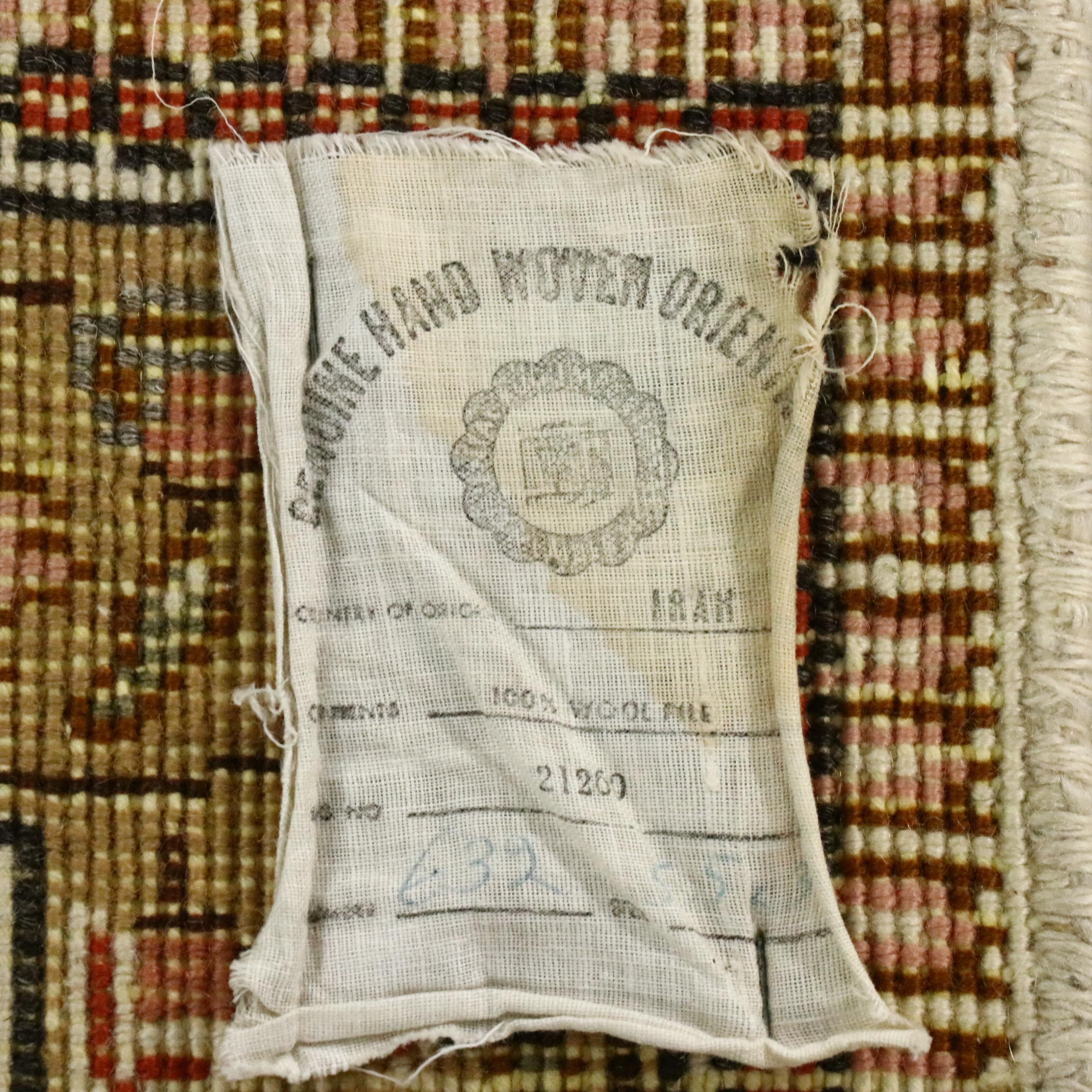 3'5 x 5'9 Hand-Knotted Persian Tabriz Area Rug