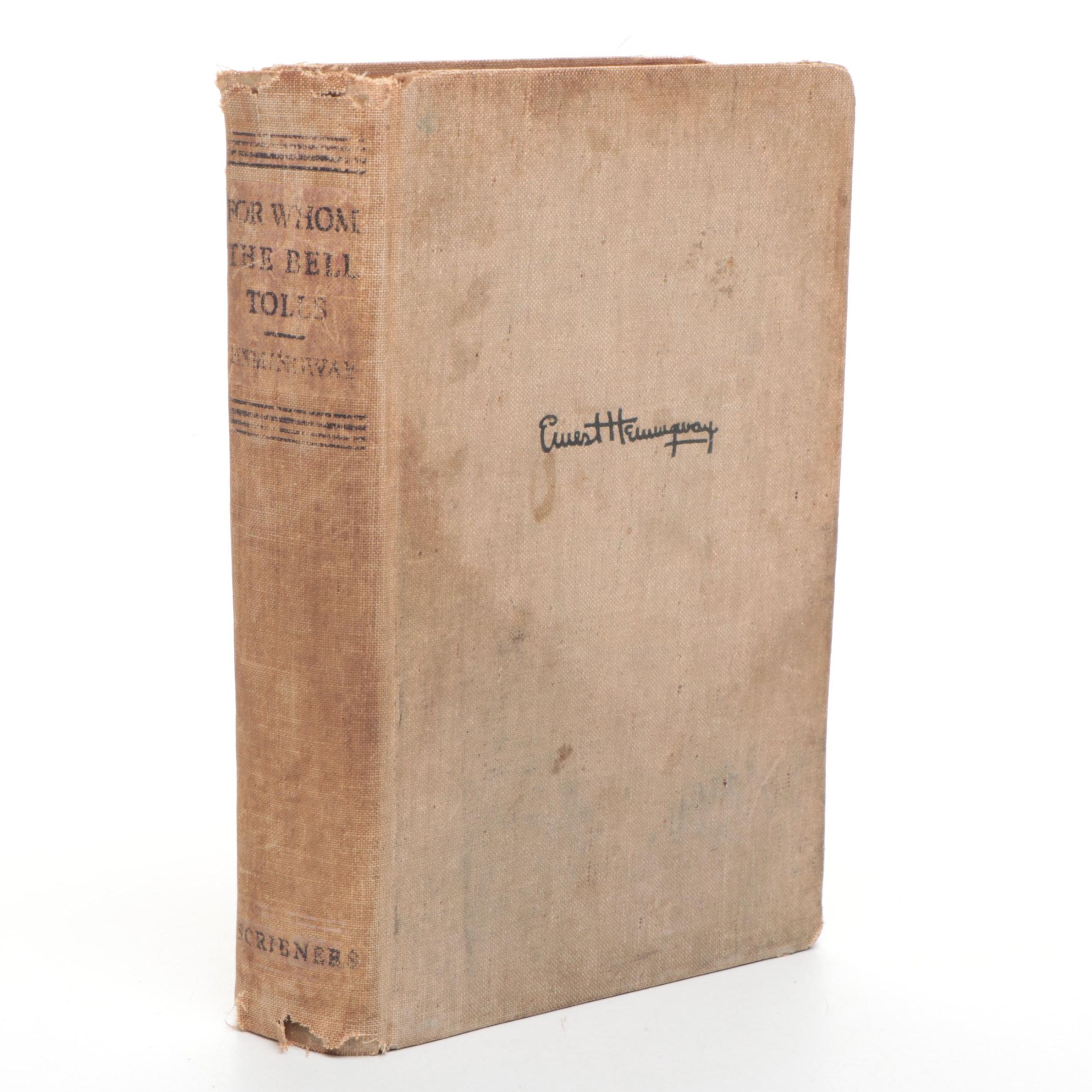 First Printing "For Whom the Bell Tolls" by Ernest Hemingway, 1940
