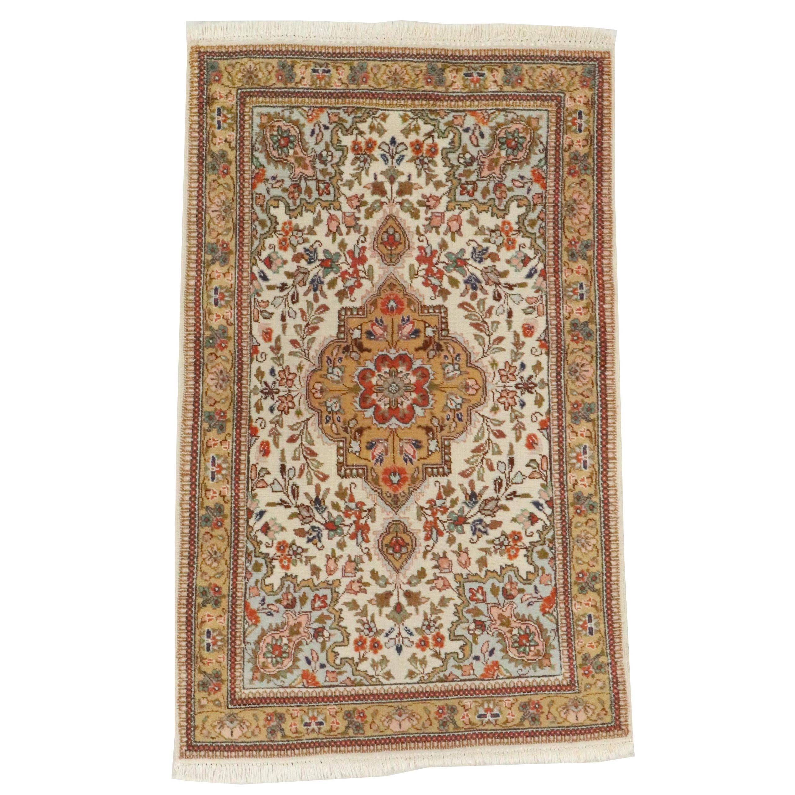 3'5 x 5'9 Hand-Knotted Persian Tabriz Area Rug