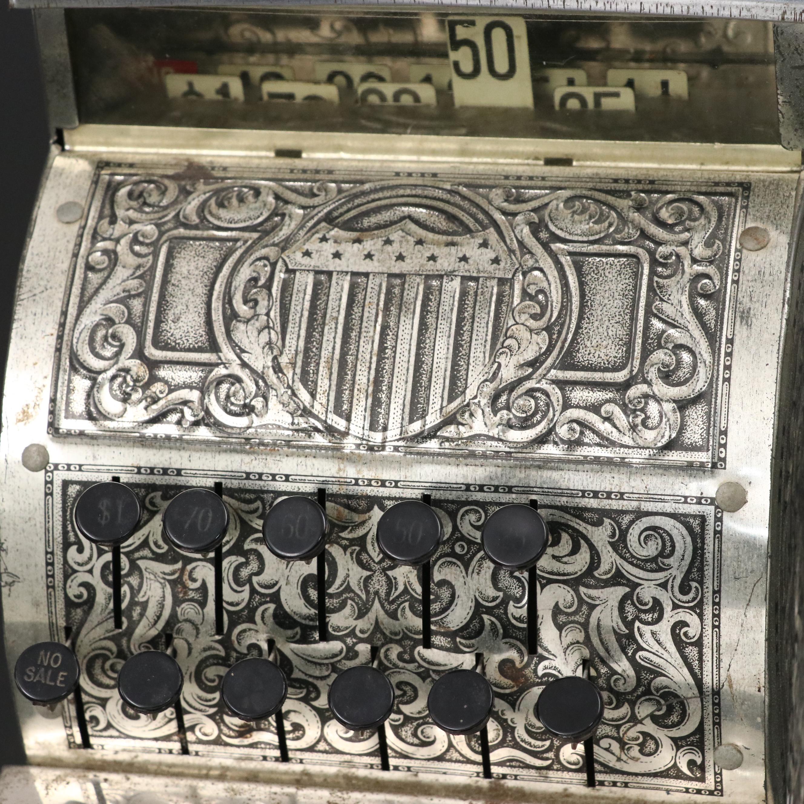 Kamkap Inc., Benjamin Franklin Tin Cash Register, Mid to Late 20th Century