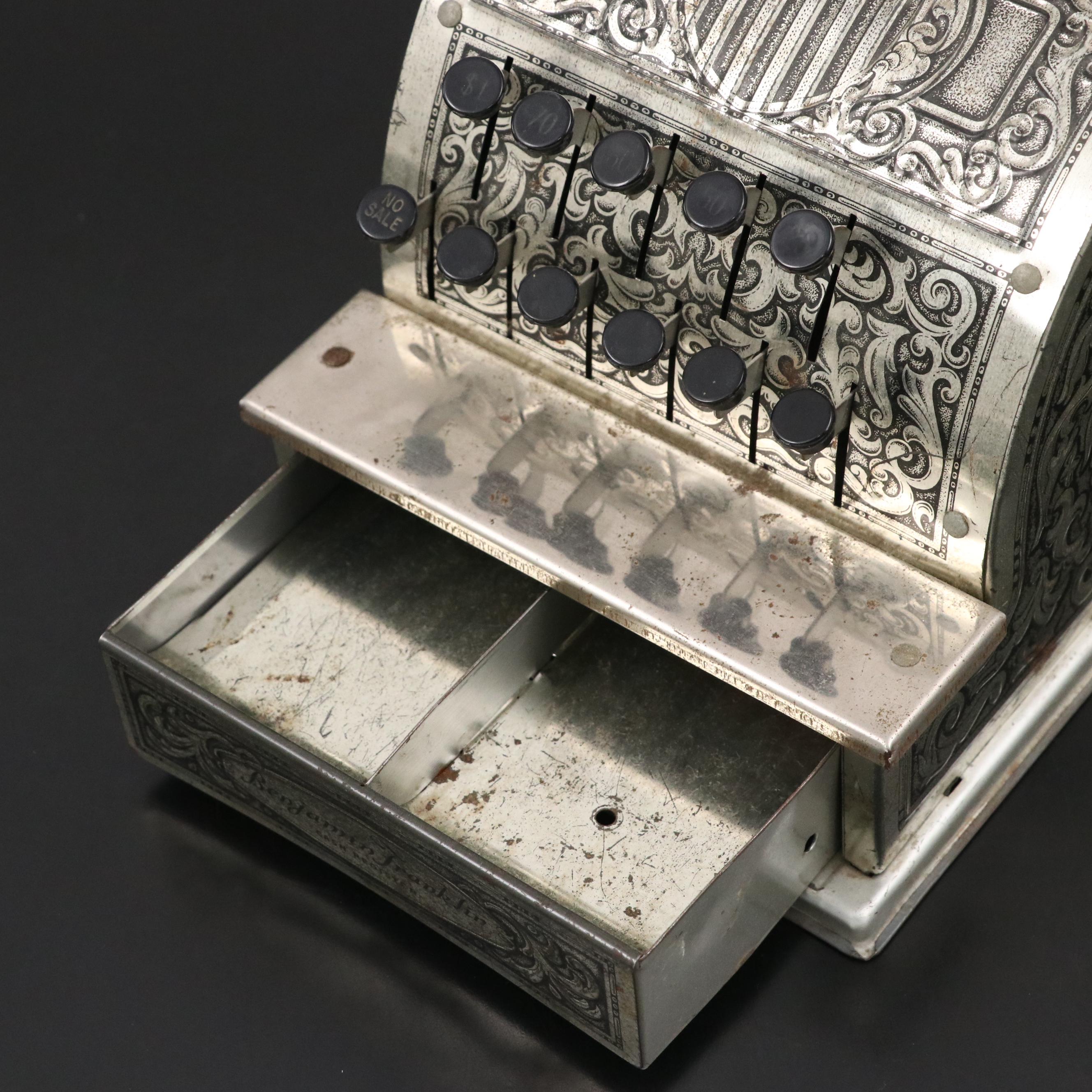 Kamkap Inc., Benjamin Franklin Tin Cash Register, Mid to Late 20th Century