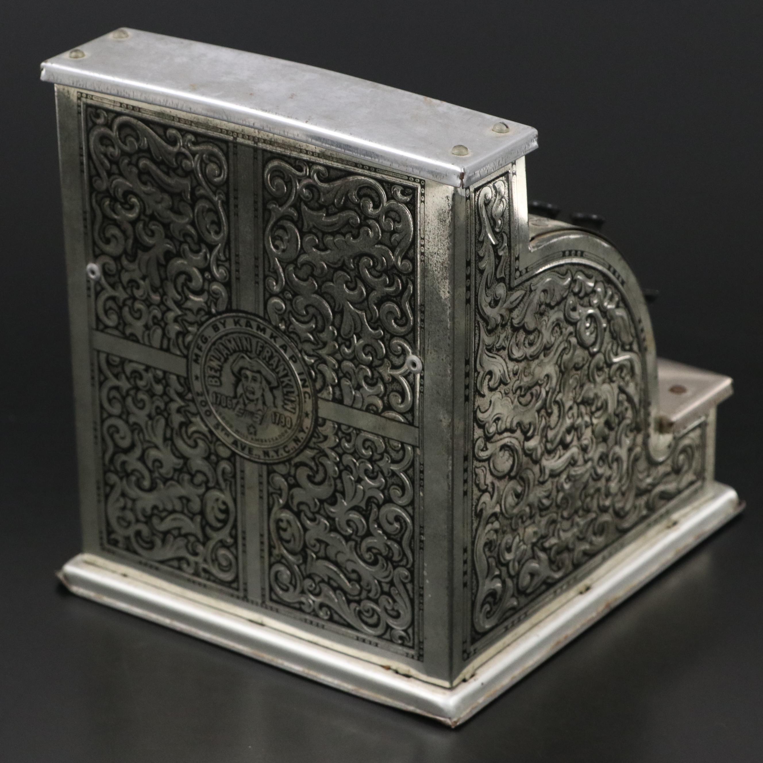 Kamkap Inc., Benjamin Franklin Tin Cash Register, Mid to Late 20th Century