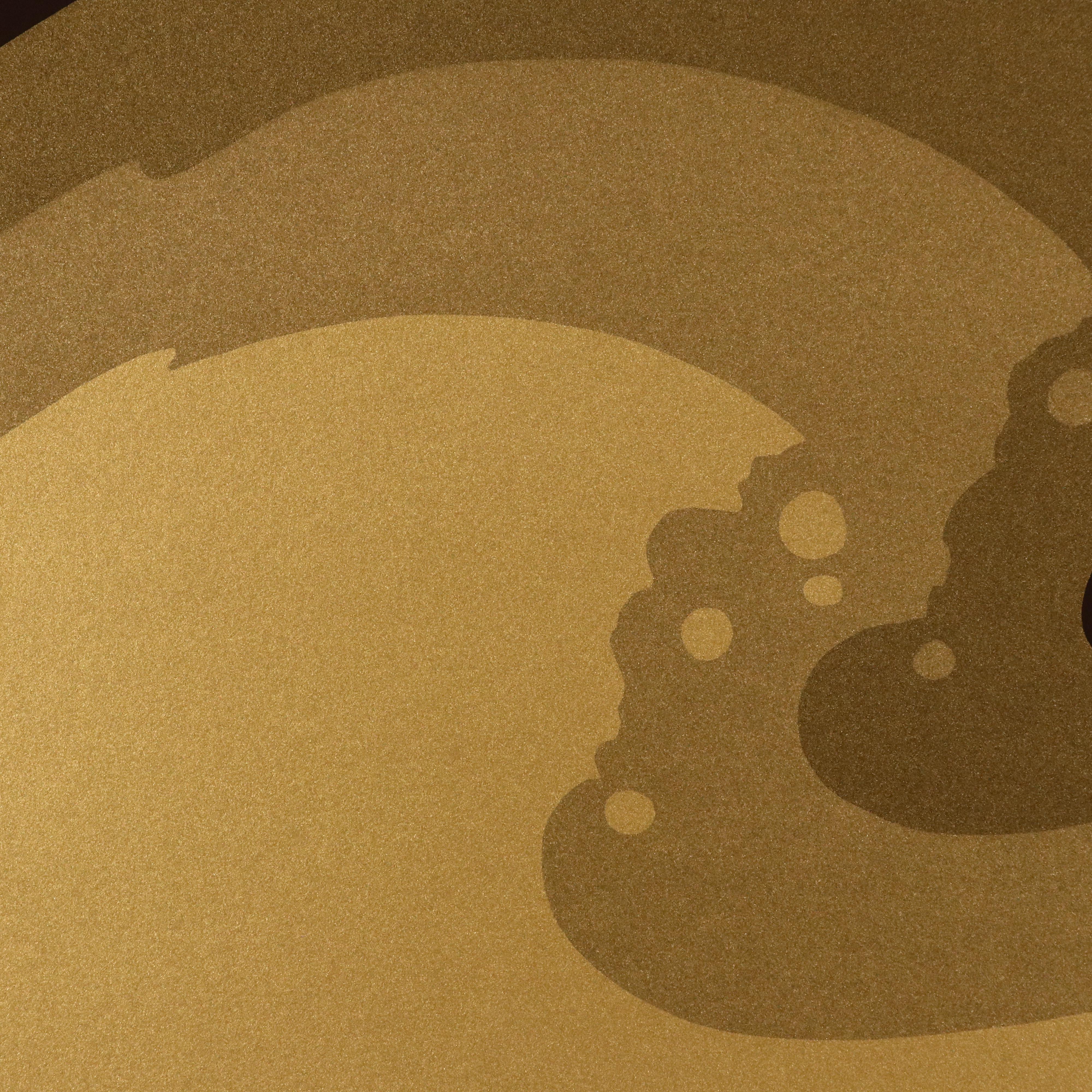 Thomas W. Benton Modern Serigraph "Golden Waves," 1979