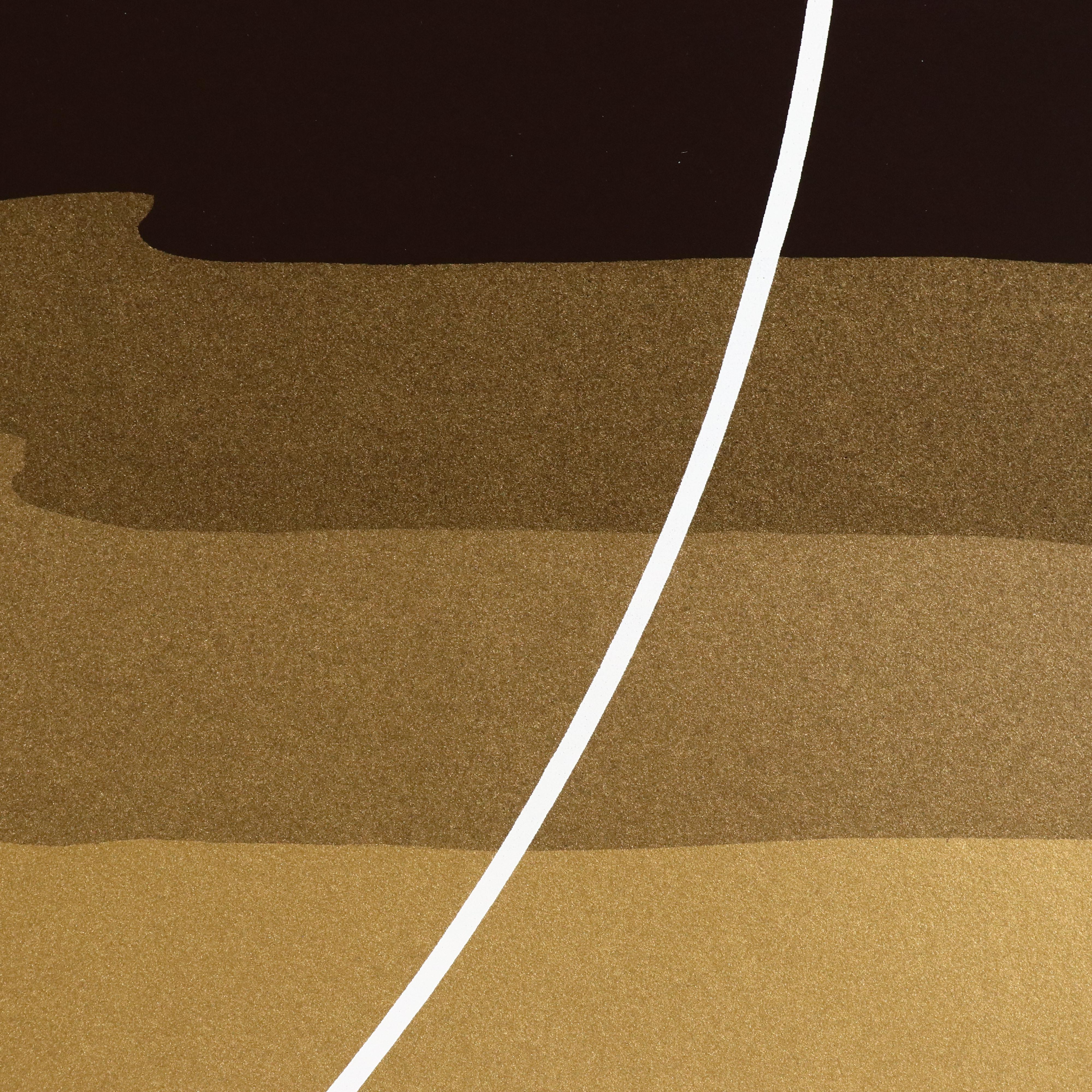 Thomas W. Benton Modern Serigraph "Golden Waves," 1979