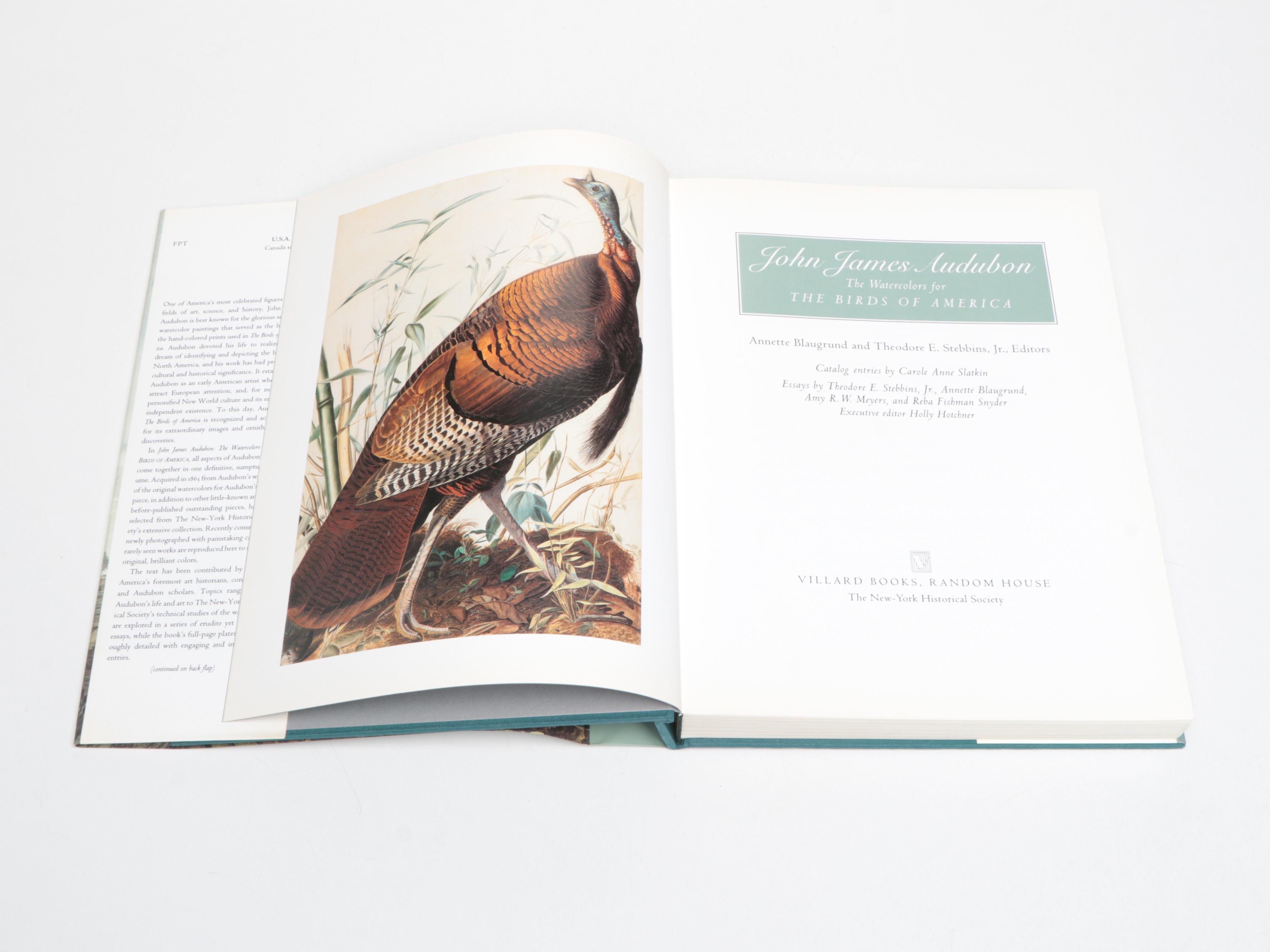 First Printing "John James Audubon: The Watercolors for The Birds of America"