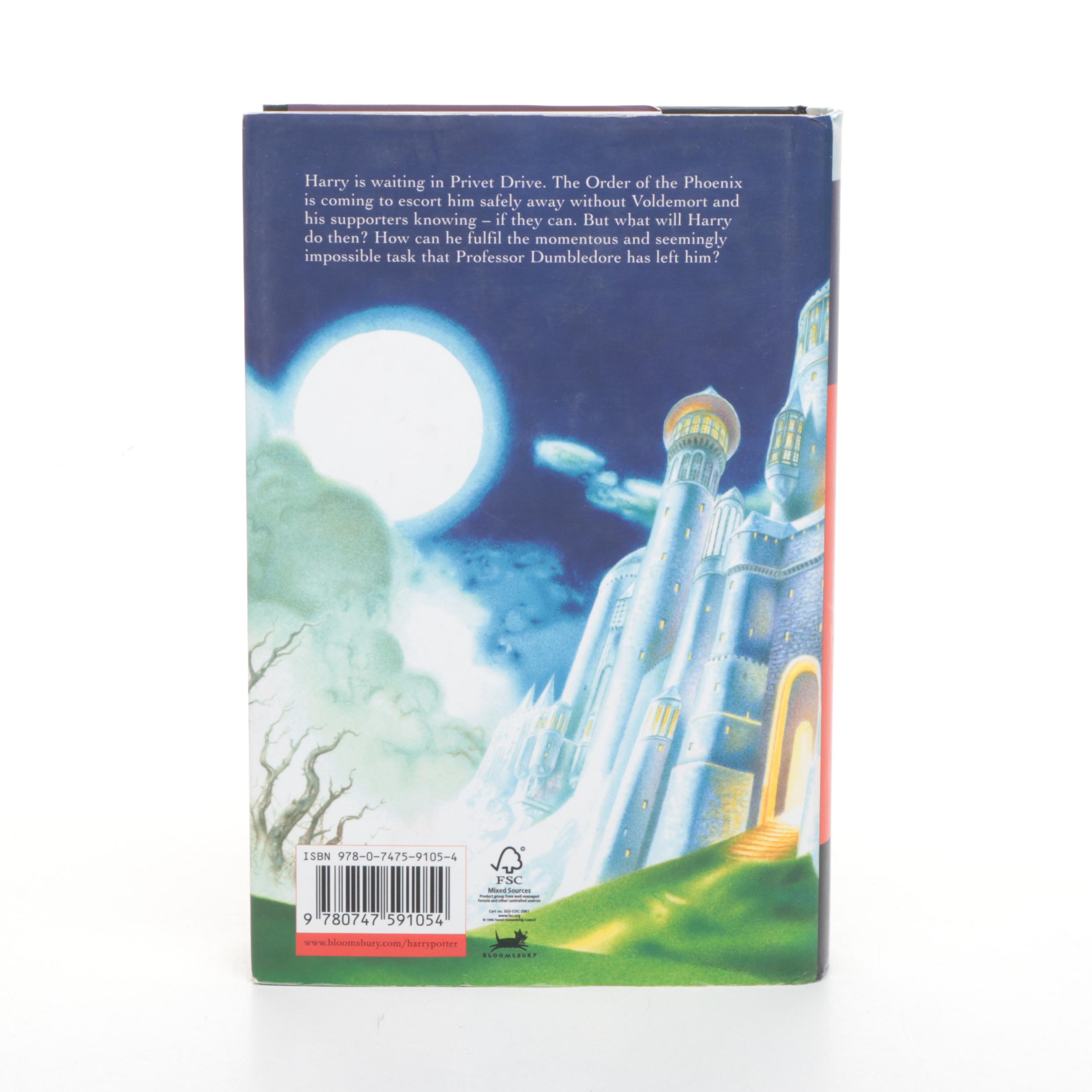 First UK Edition "Harry Potter and the Deathly Hallows" by J. K. Rowling