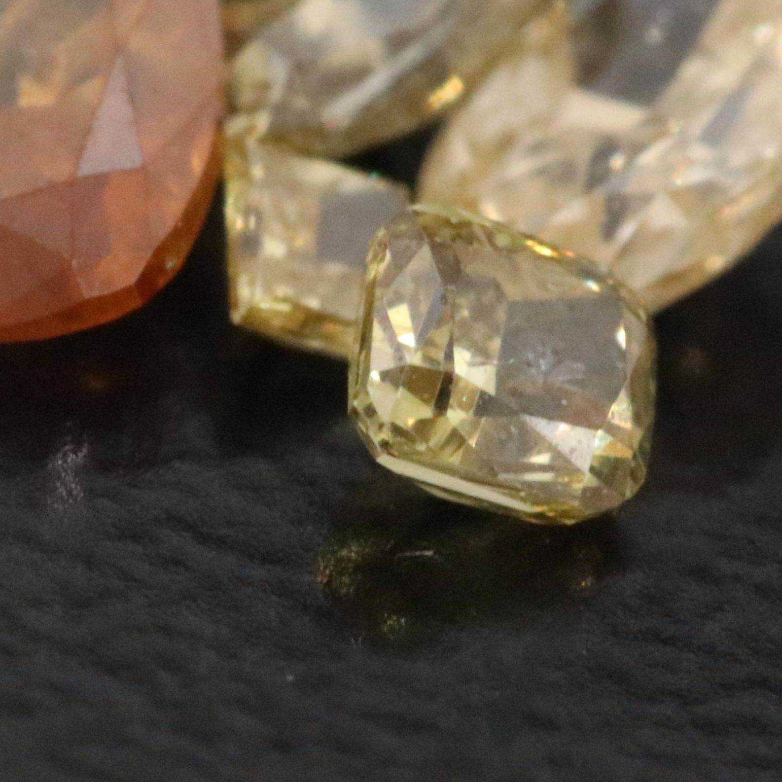Loose 1.01 CTW Fancy Yellow and Fancy Orange Diamonds