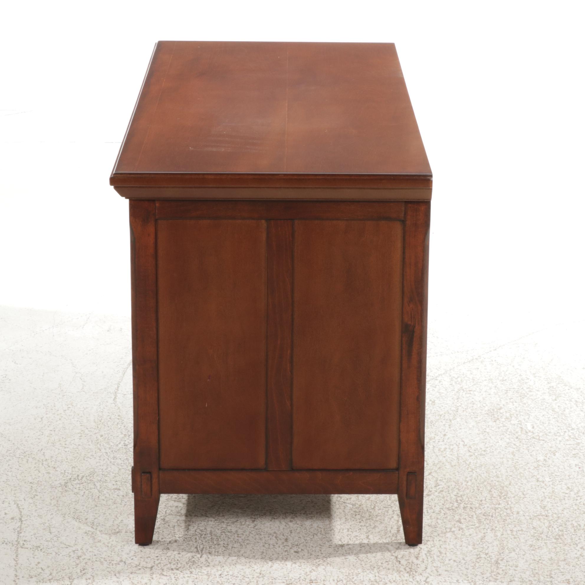 Craftsman Style Cherry Finished Media Cabinet