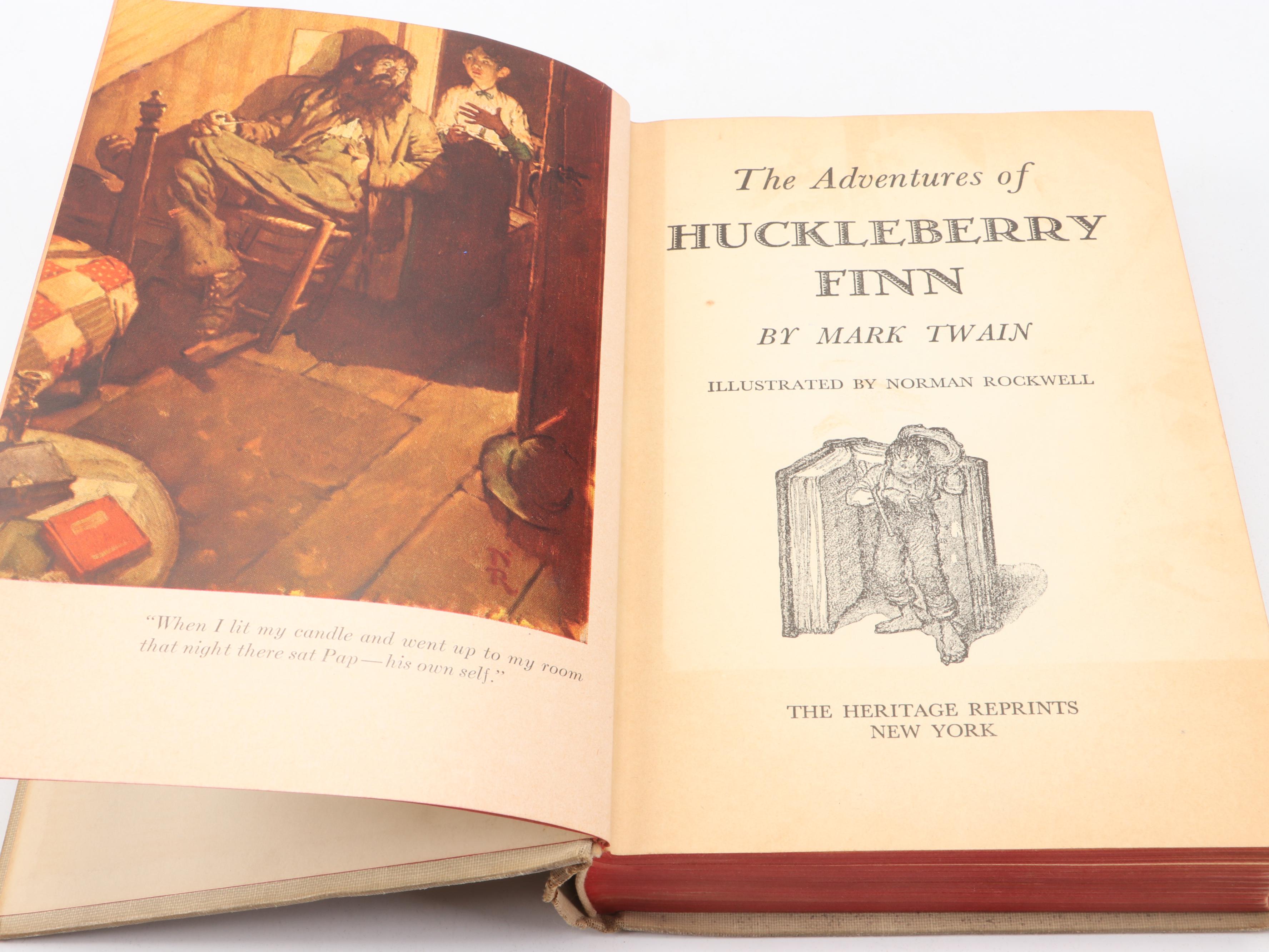 Norman Rockwell Illustrated "The Adventures of Huckleberry Finn" by Mark Twain