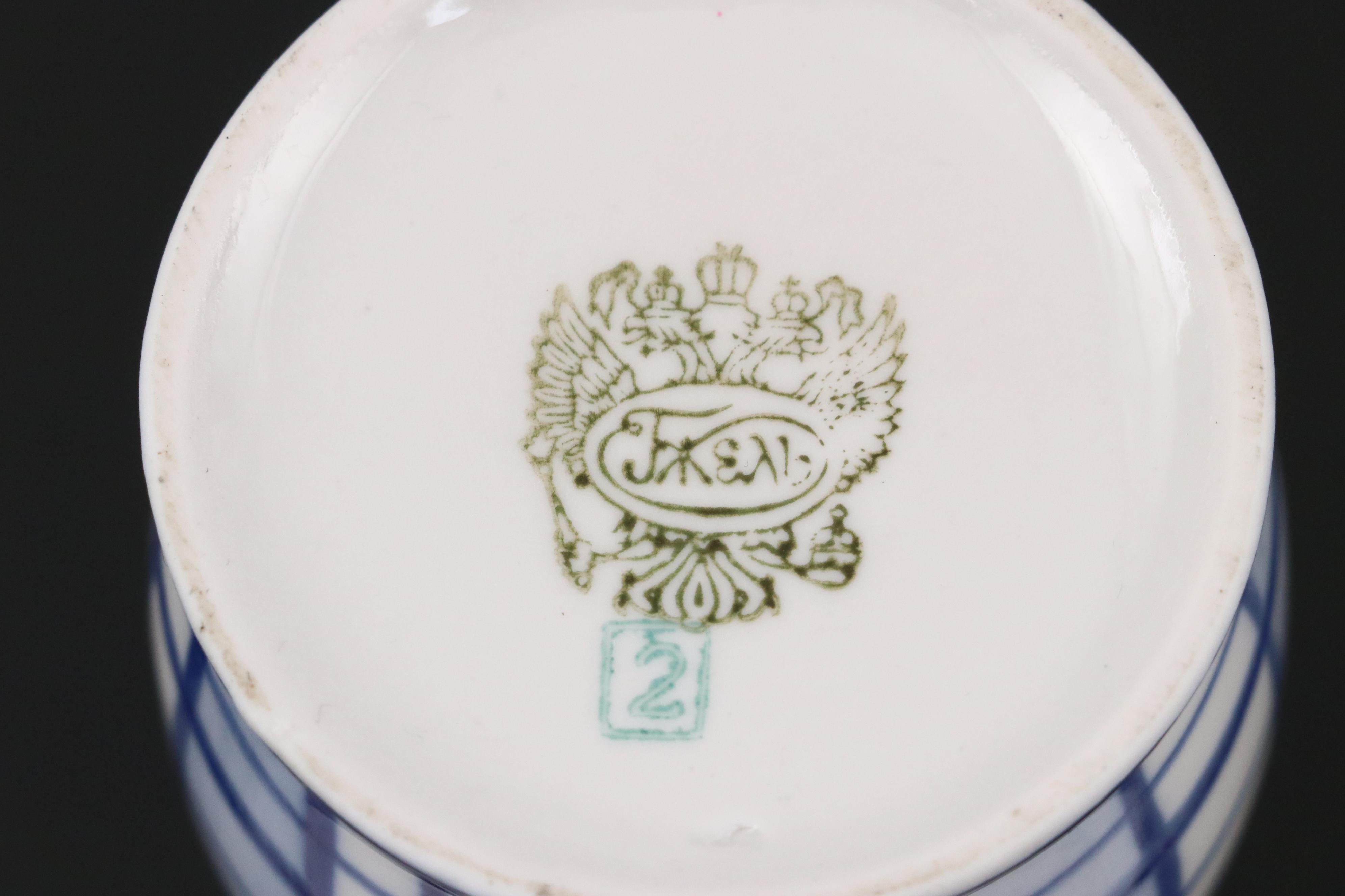 Waterford Crystal Bell and Ashtray with Blue and White Ceramic Home Décor