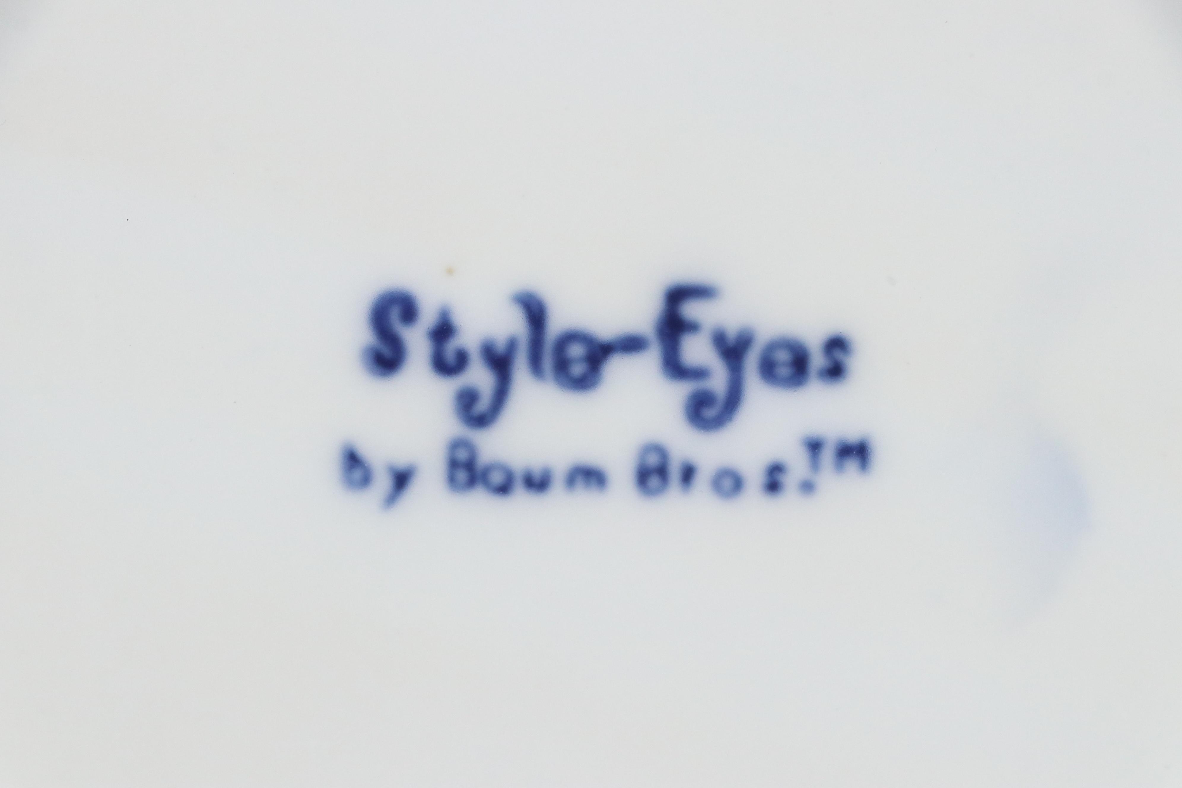 Waterford Crystal Bell and Ashtray with Blue and White Ceramic Home Décor