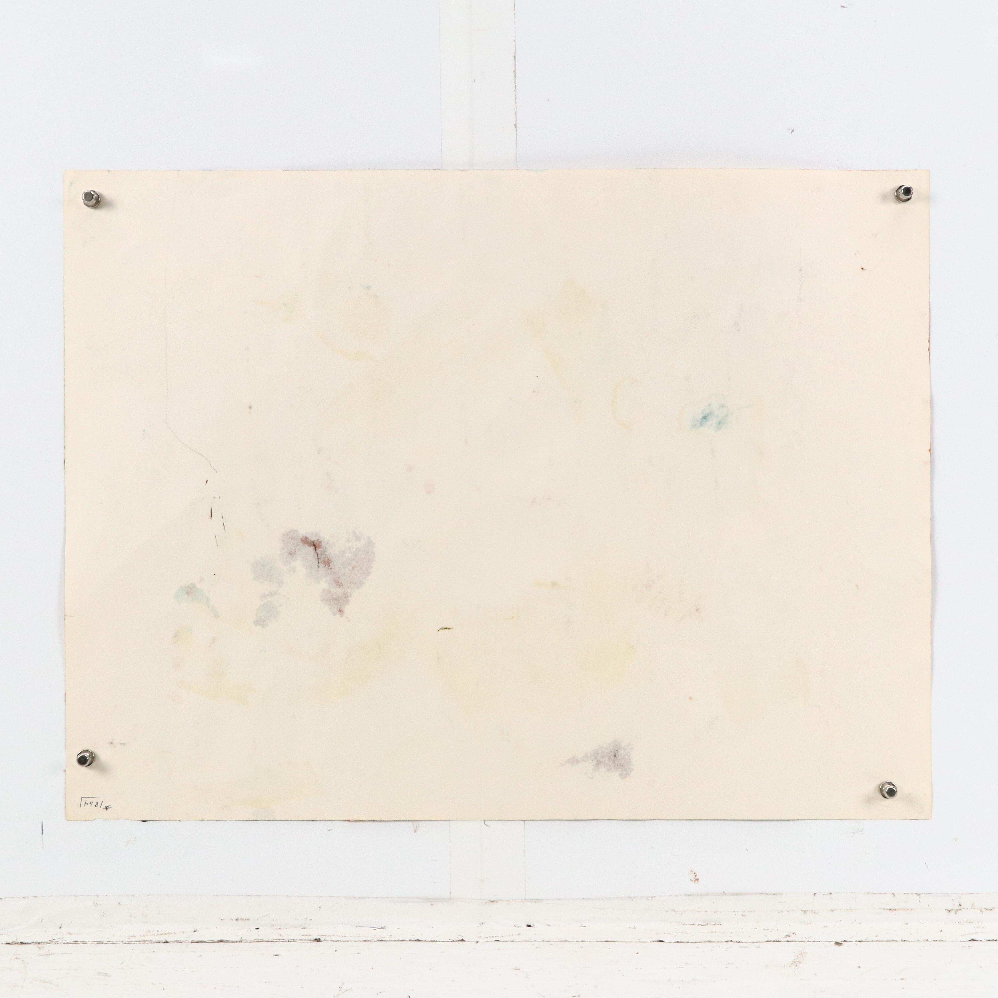 Jack Meanwell Abstract Modern Oil Painting, Late 20th Century