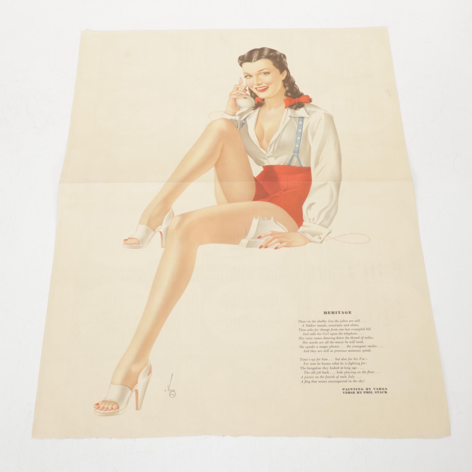 Esquire Magazine Pin-Up Calendars & Adverts, 1940s