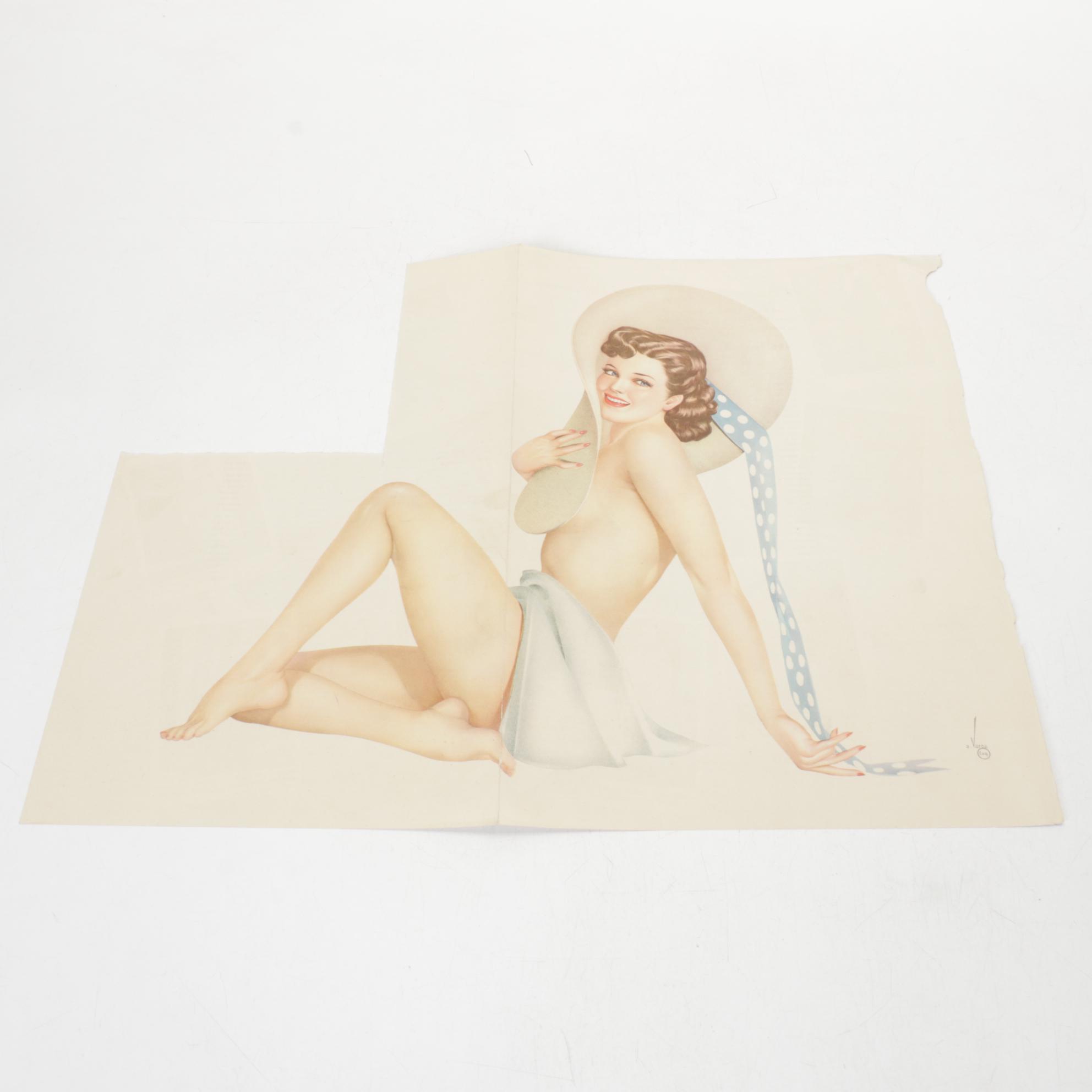 Esquire Magazine Pin-Up Calendars & Adverts, 1940s