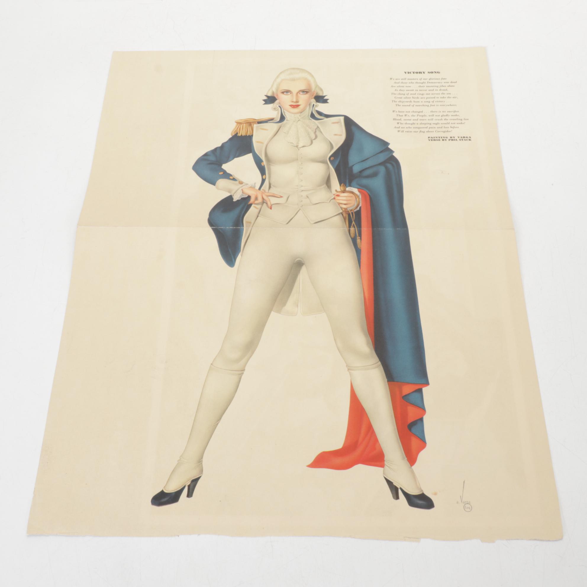 Esquire Magazine Pin-Up Calendars & Adverts, 1940s