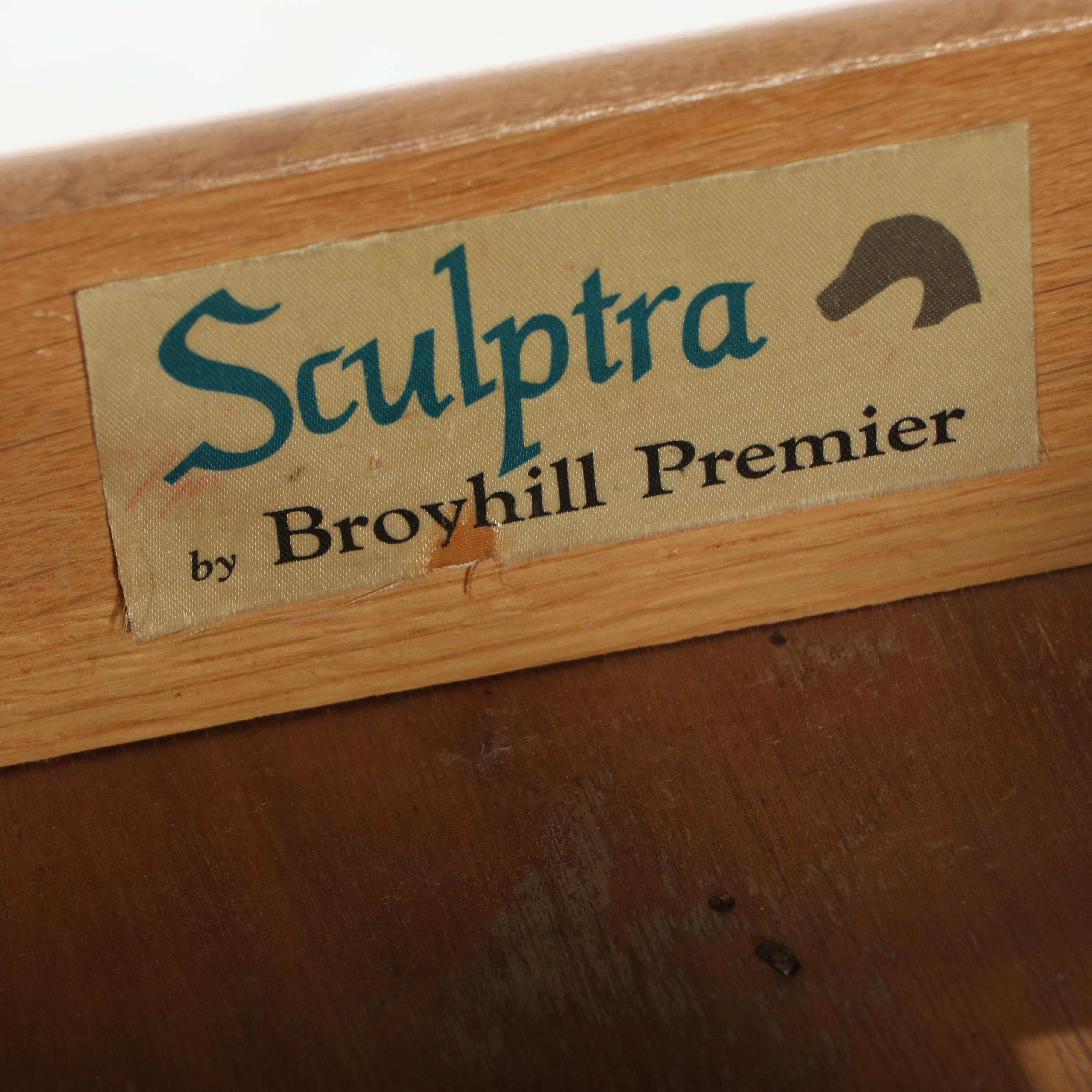 Broyhill Premier "Sculptra" Walnut Drop Leaf Server, Mid-20th Century