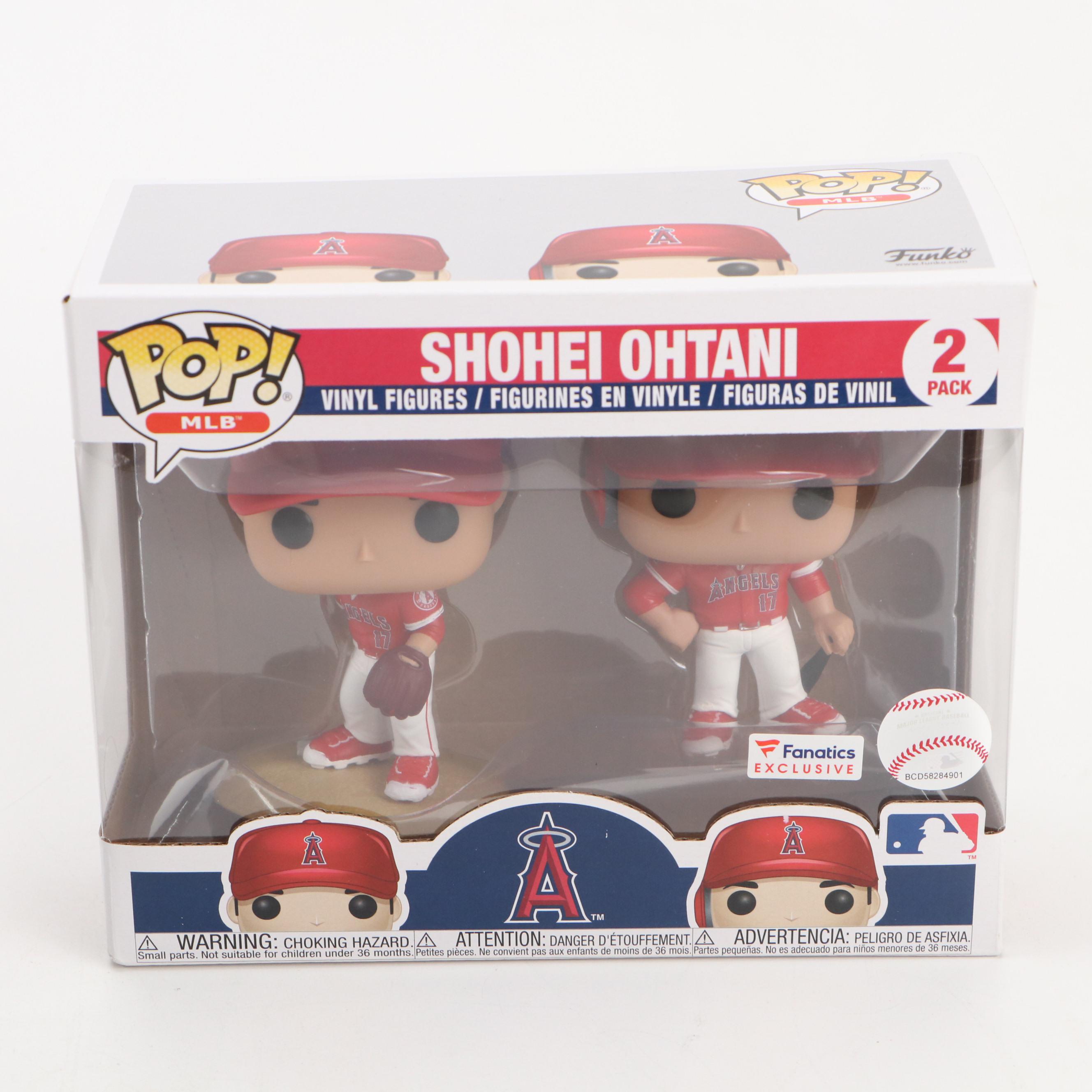 Funko Pop! Wayne Gretzky and Shohei Ohtani Figures with PS2 Video Games