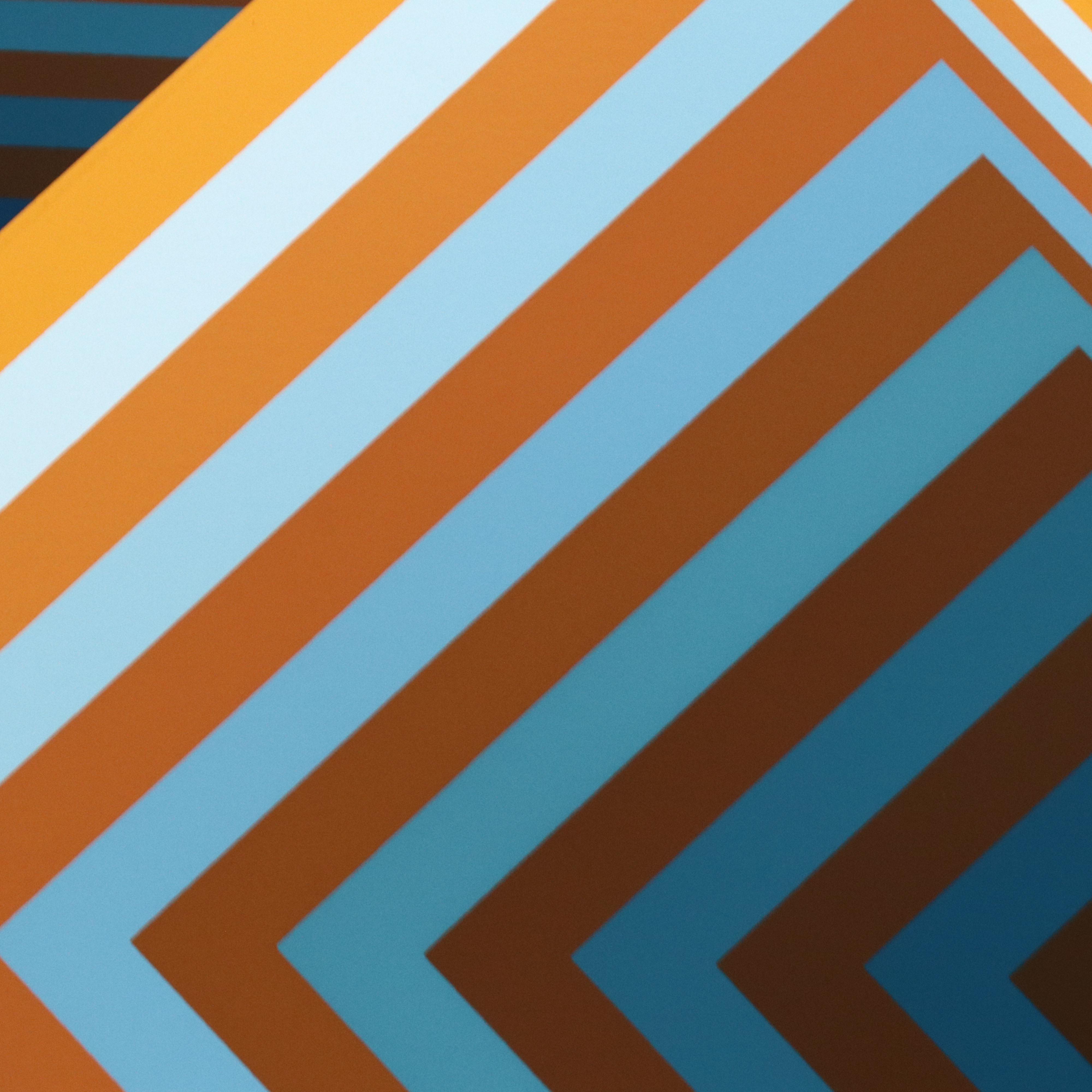 Jürgen Peters Op Art Serigraph "Pyramidal Contrast," 1981