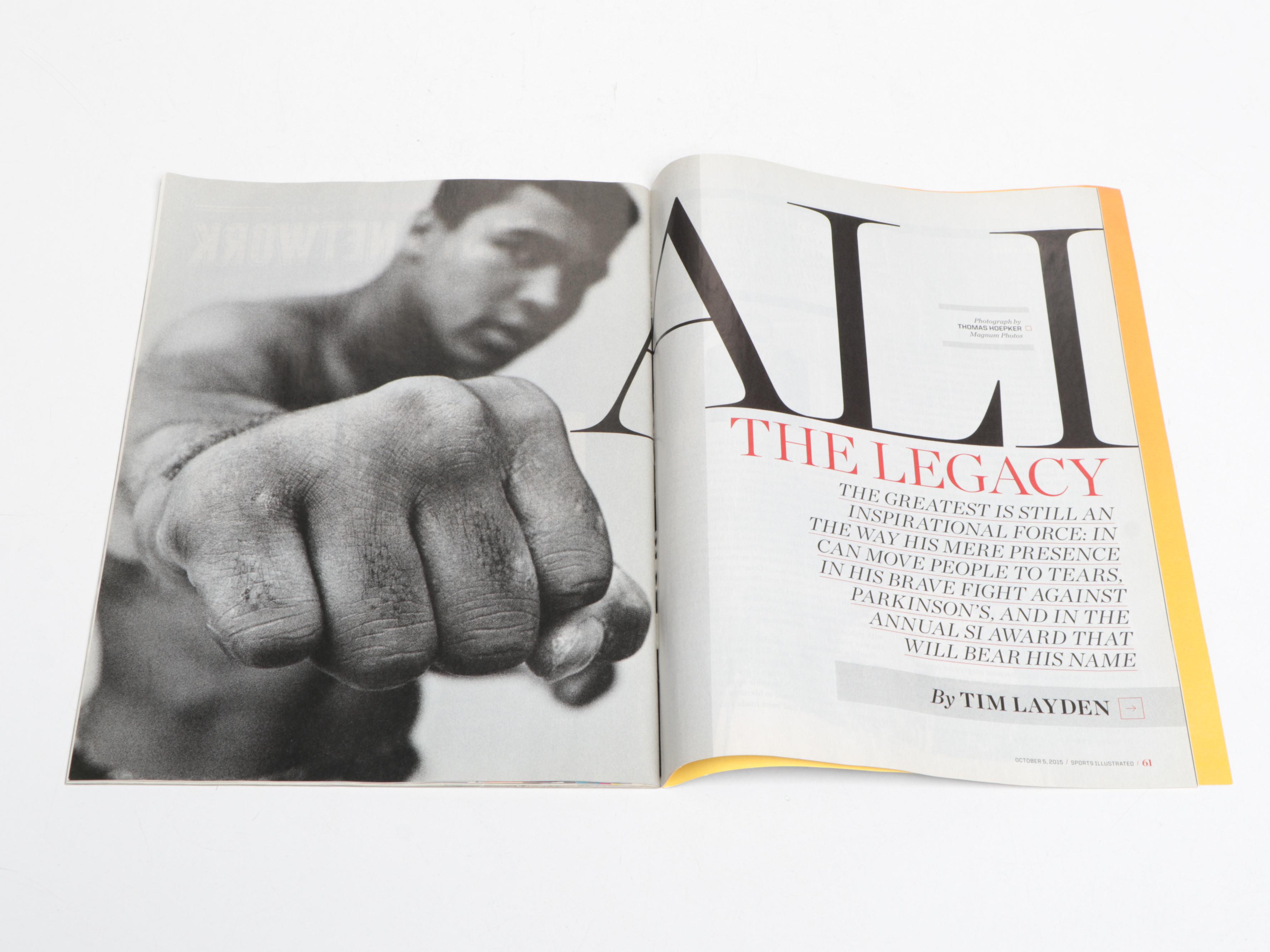 First Edition "The Greatest" by Muhammad Ali with More Ali Books and Magazines