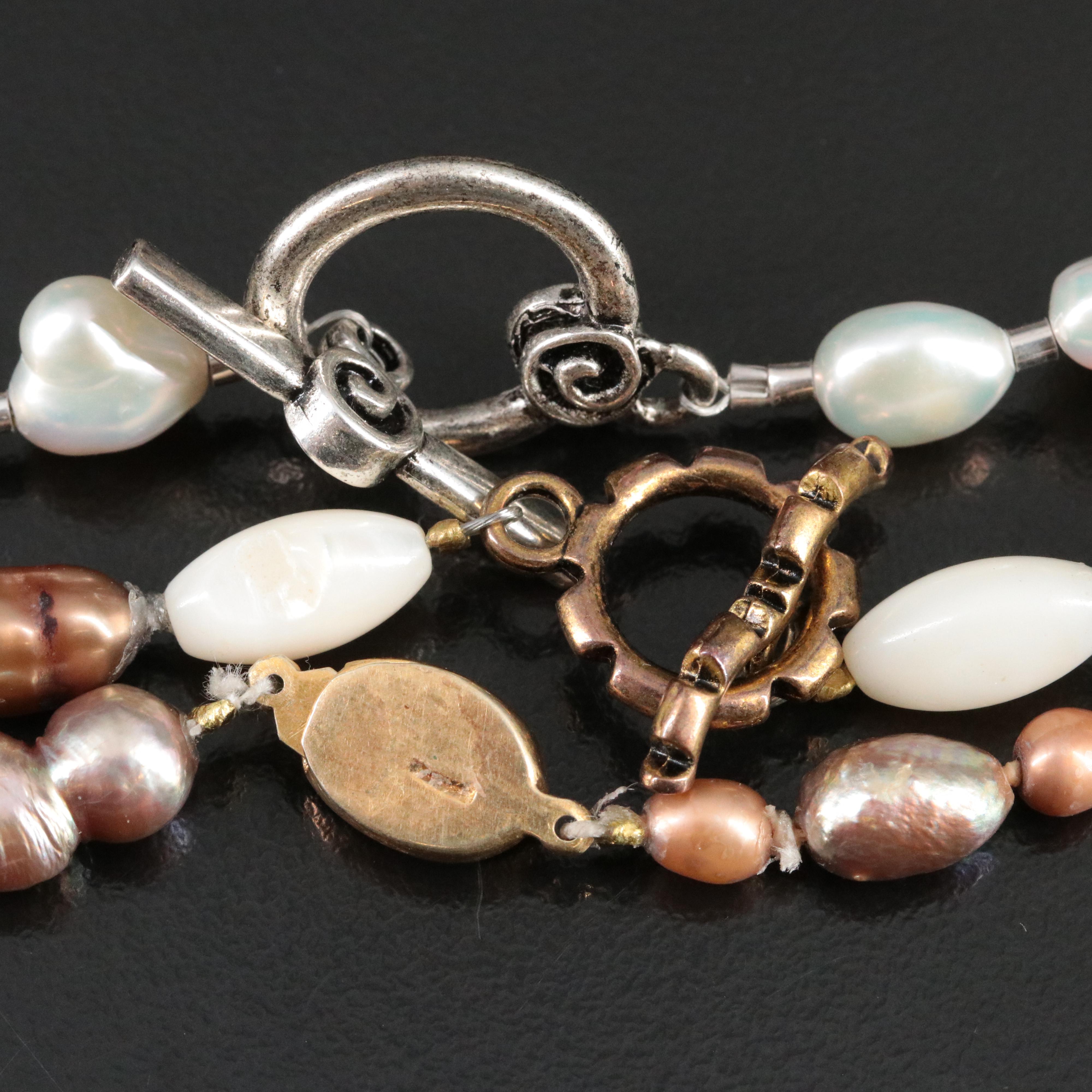 Pearl and Agate Necklace Collection
