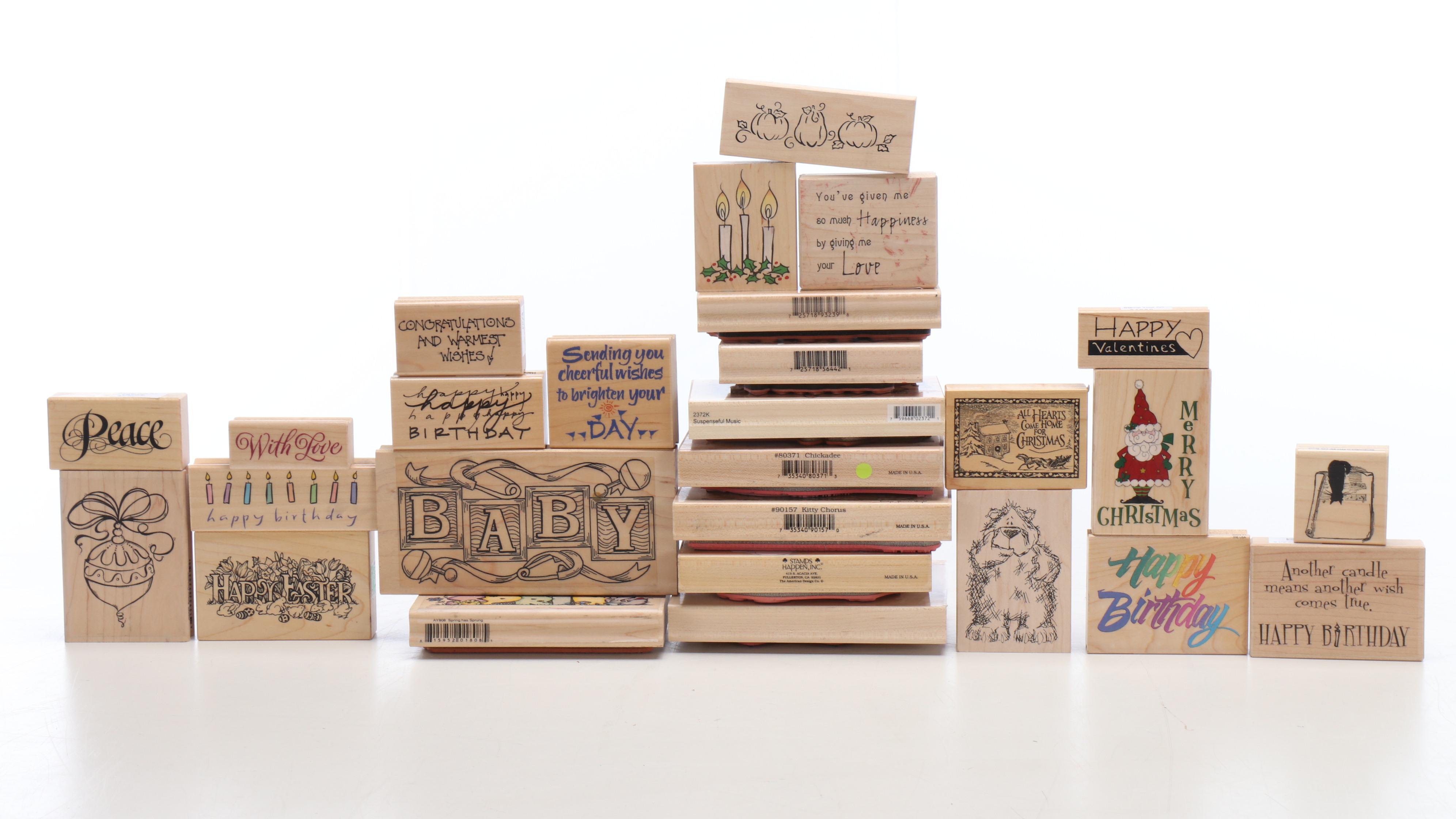 Watercolor Pencils, Pastels, Stamps and More Art Supplies with Books