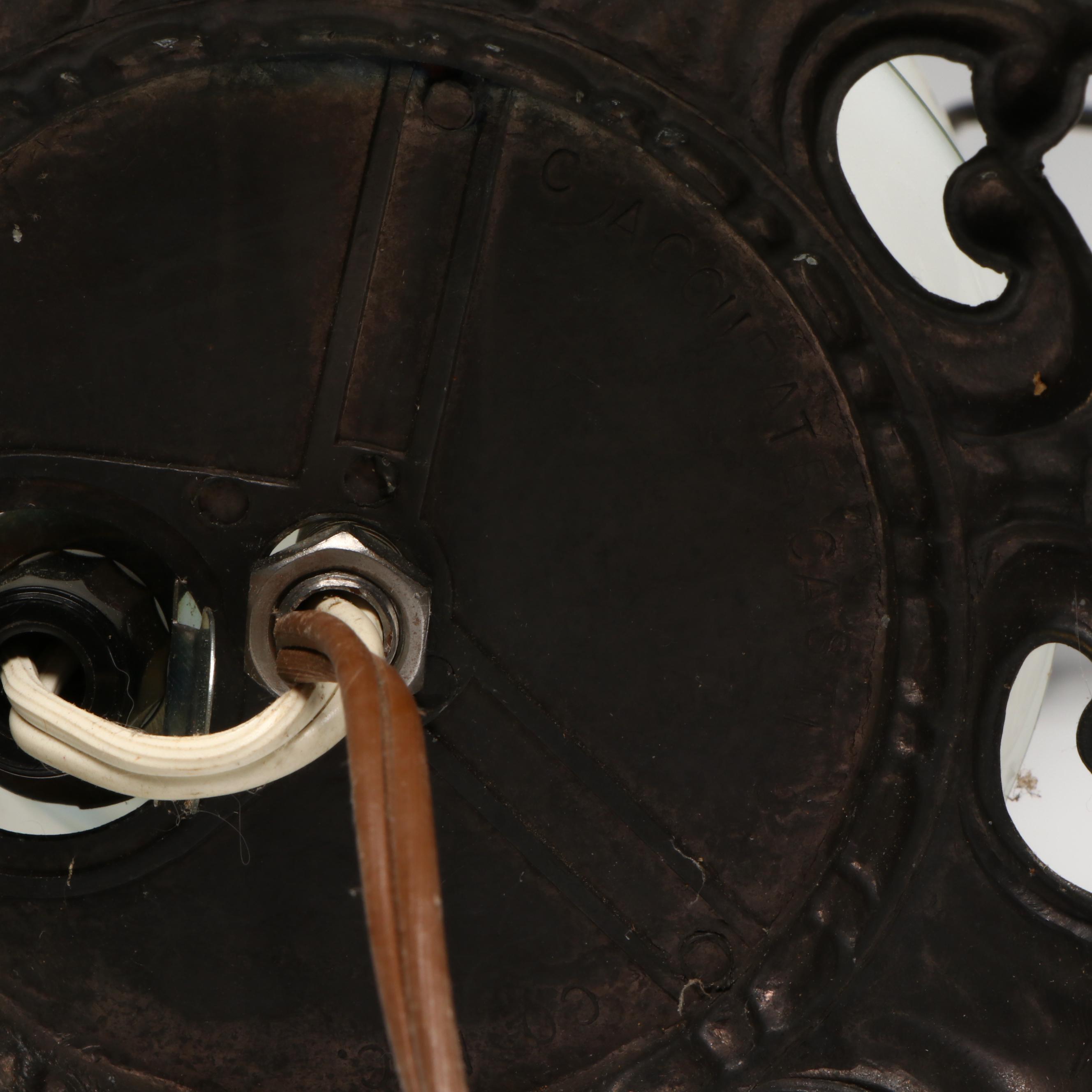 Hobbyist Painted and Other Victorian Style Milk Glass Parlor Lamps, Vintage