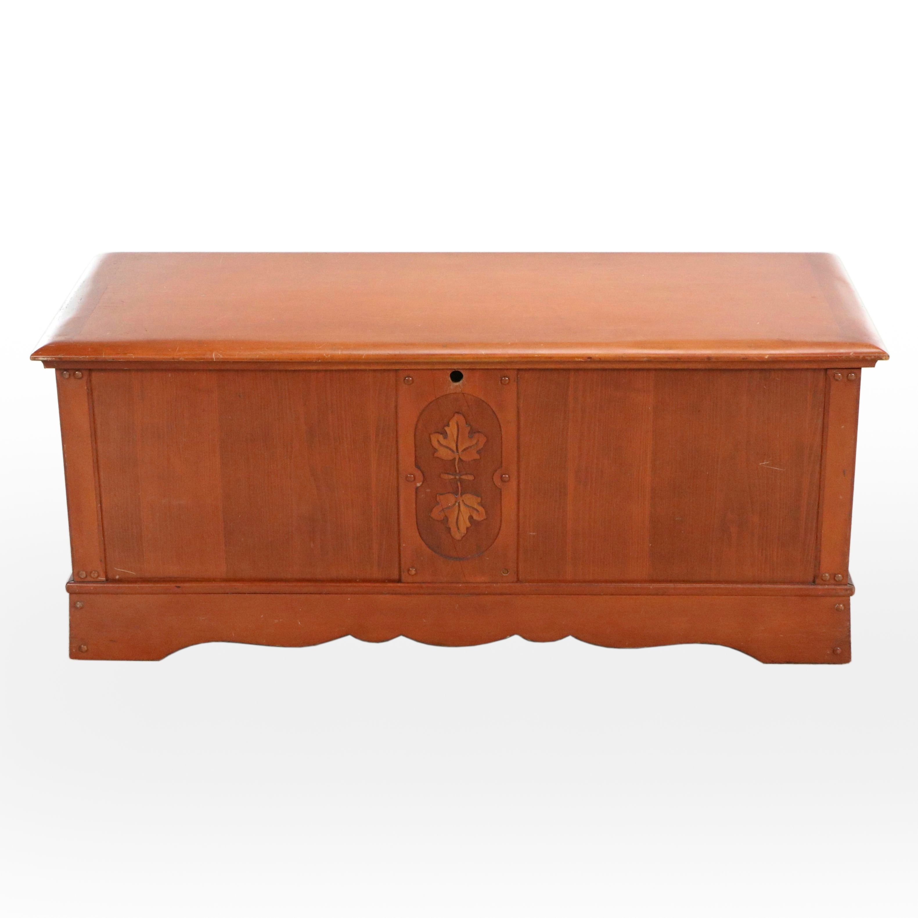 Lane Aroma-Tite Arts & Crafts Style Cedar-Lined Blanket Chest, Mid-20th C.