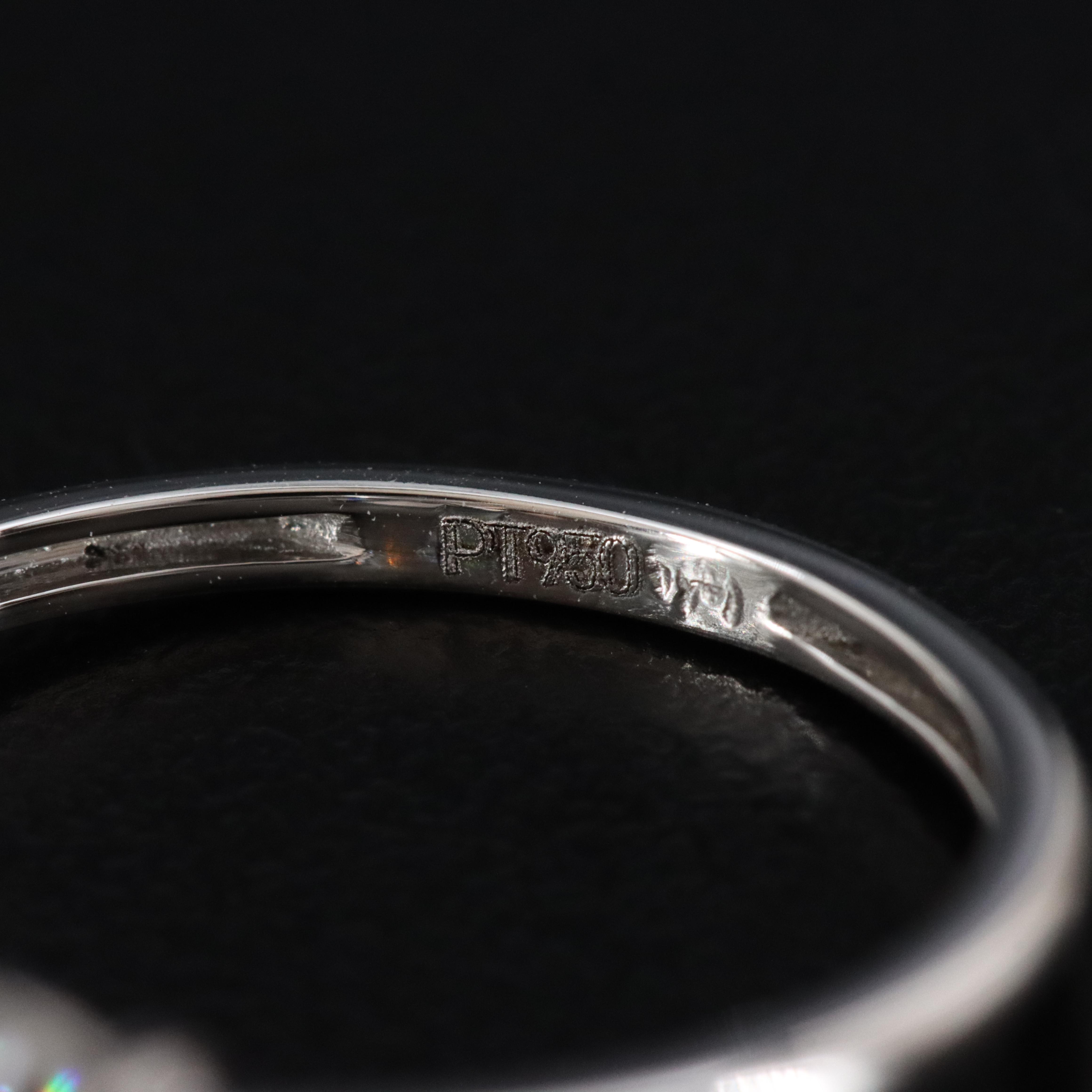 Platinum 5.01 CT Lab Grown Diamond Solitaire Ring with IGI Report