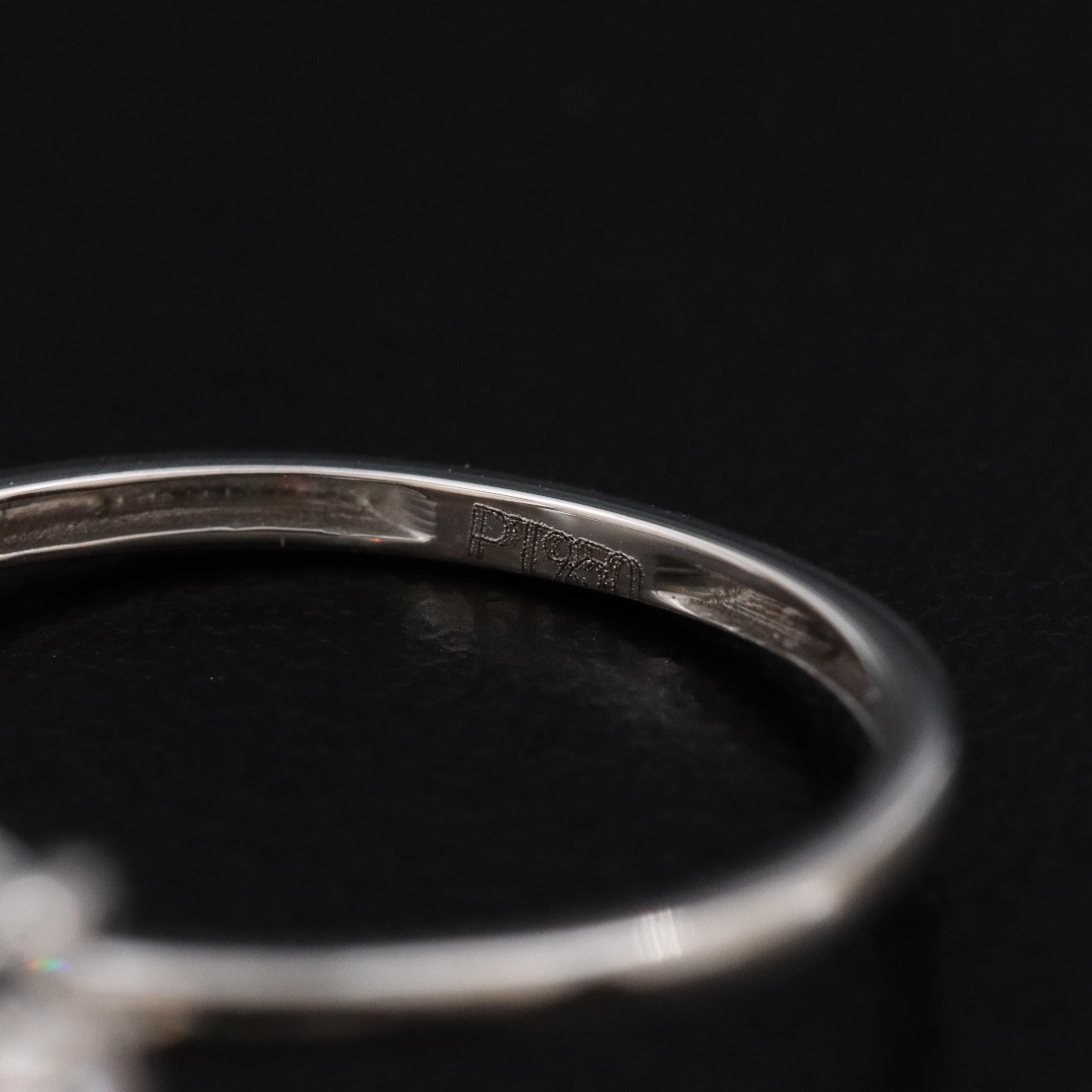 Platinum 5.01 CT Lab Grown Diamond Solitaire Ring with IGI Report