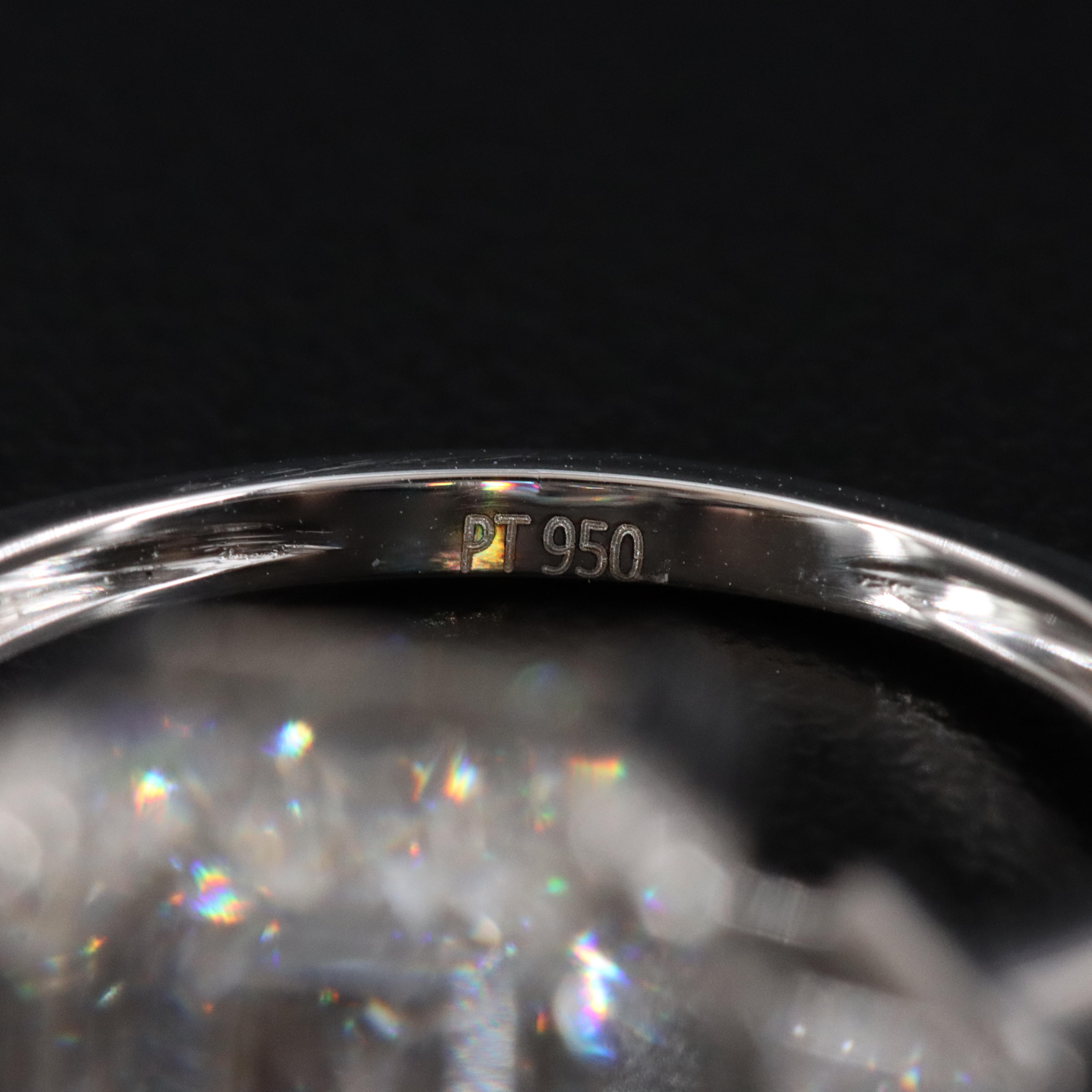 Platinum 7.02 CTW Lab Grown Diamond Ring with IGI Report